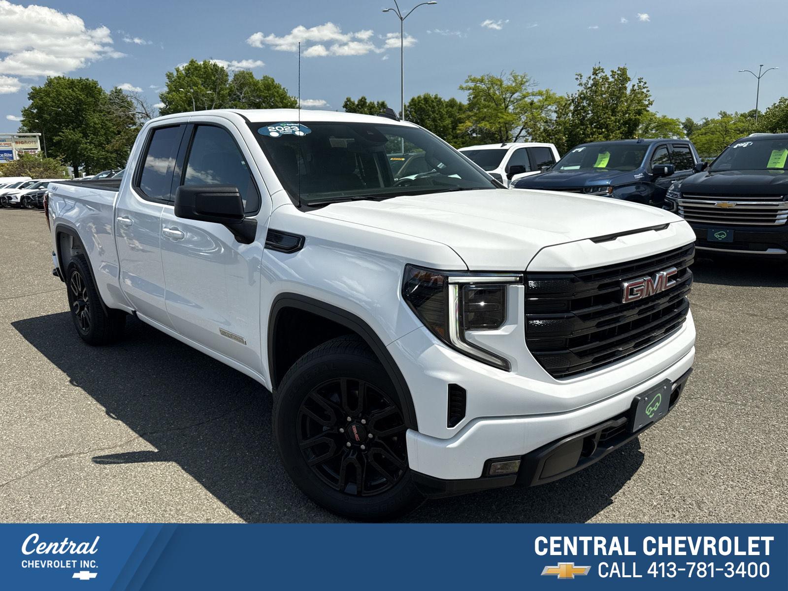 Summit White 2023 GMC Sierra 1500 Pickup Truck Four-Wheel Drive Automatic