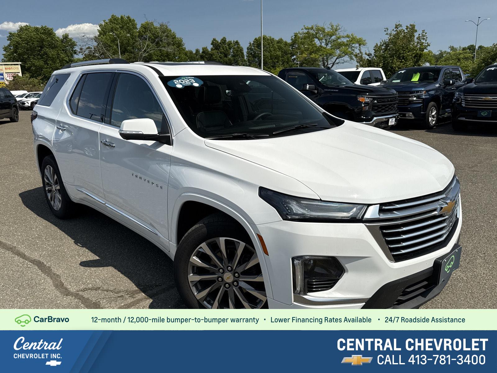 Summit White 2023 Chevrolet Traverse SUV / Crossover Four-Wheel Drive Automatic