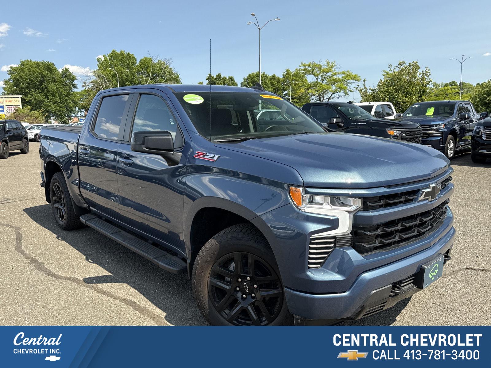 Lakeshore Blue Metallic 2024 Chevrolet Silverado 1500 Pickup Truck Four-Wheel Drive Automatic