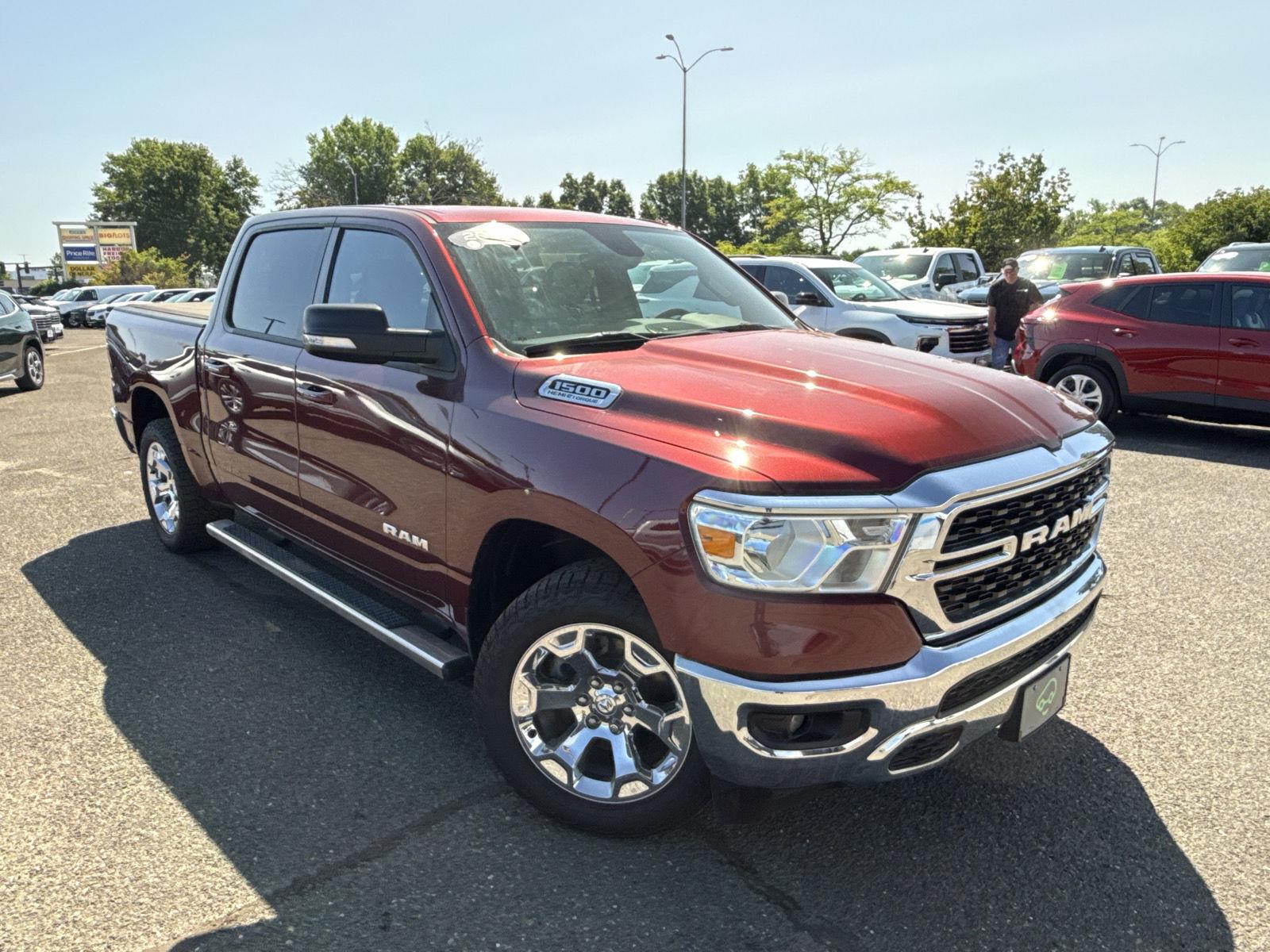 Delmonico Red Pearlcoat 2022 RAM 1500 Pickup Truck Four-Wheel Drive
