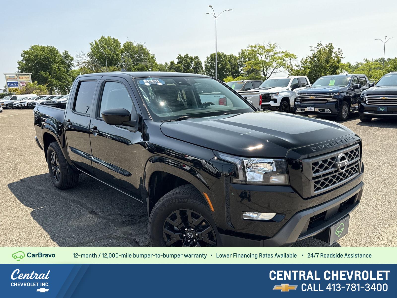 Super Black 2023 Nissan Frontier Pickup Truck Four-Wheel Drive