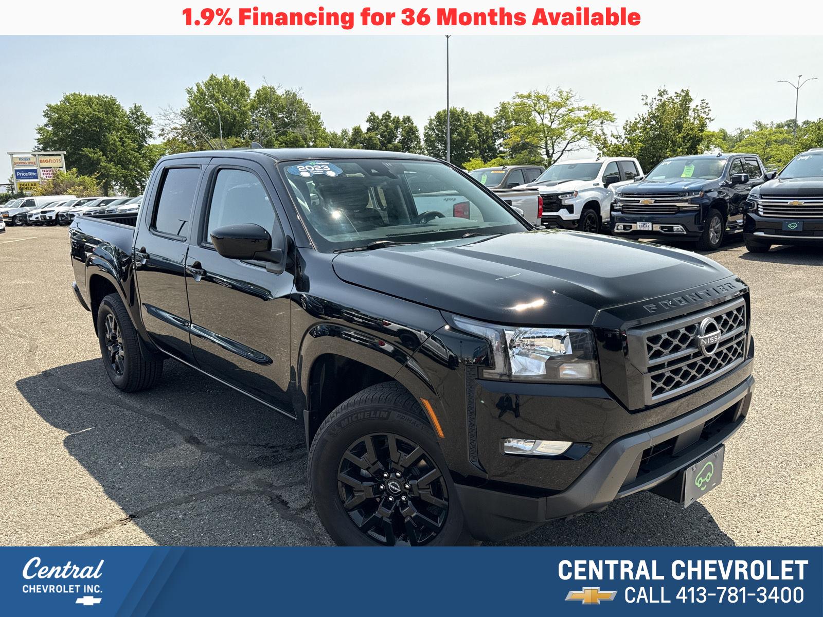 Super Black 2023 Nissan Frontier Pickup Truck Four-Wheel Drive