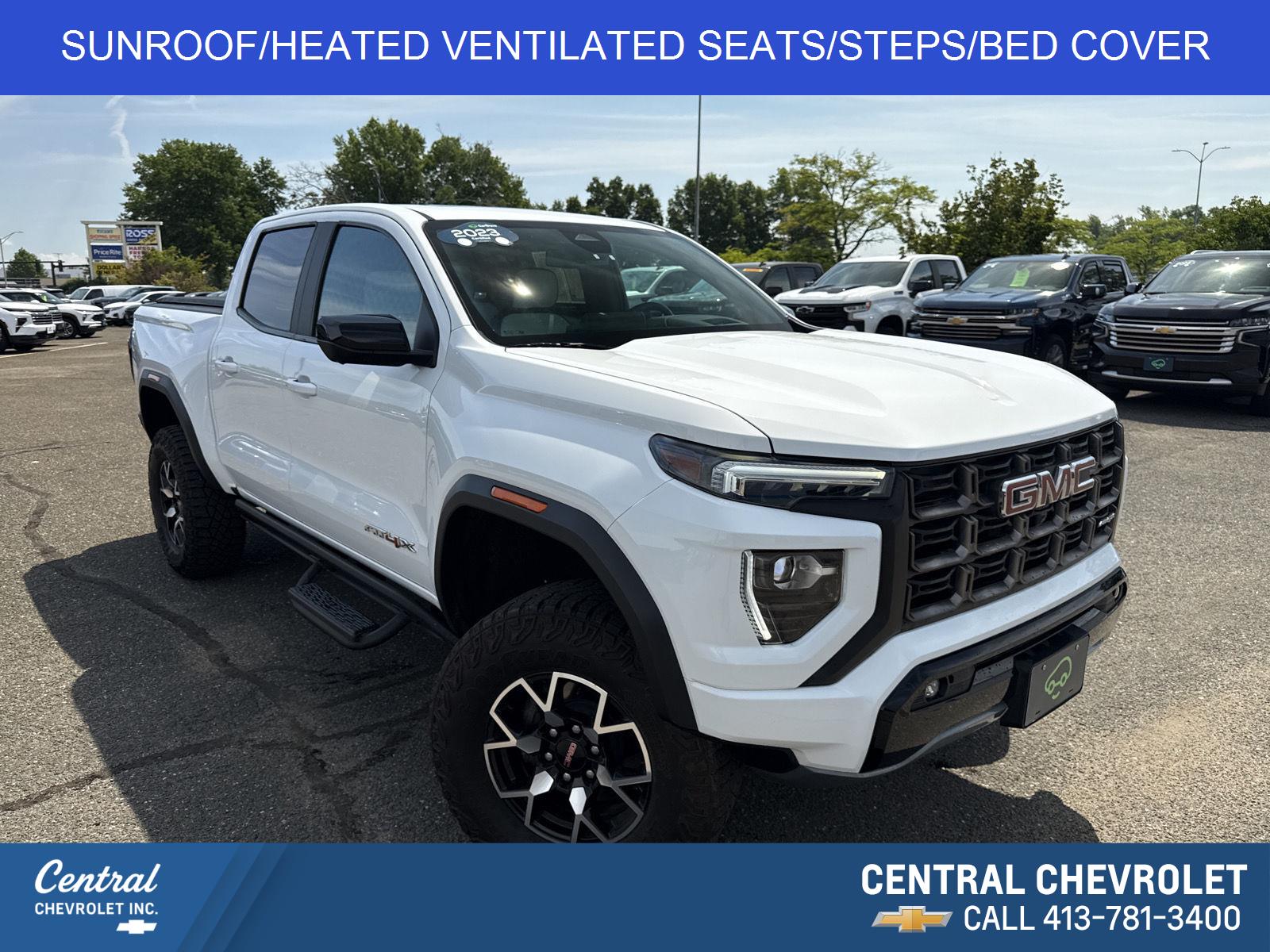 Summit White 2023 GMC Canyon Pickup Truck Four-Wheel Drive Automatic