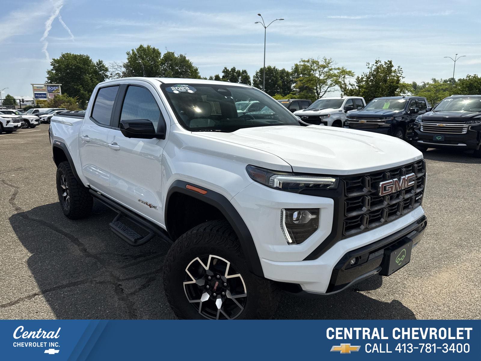 Summit White 2023 GMC Canyon Pickup Truck Four-Wheel Drive Automatic
