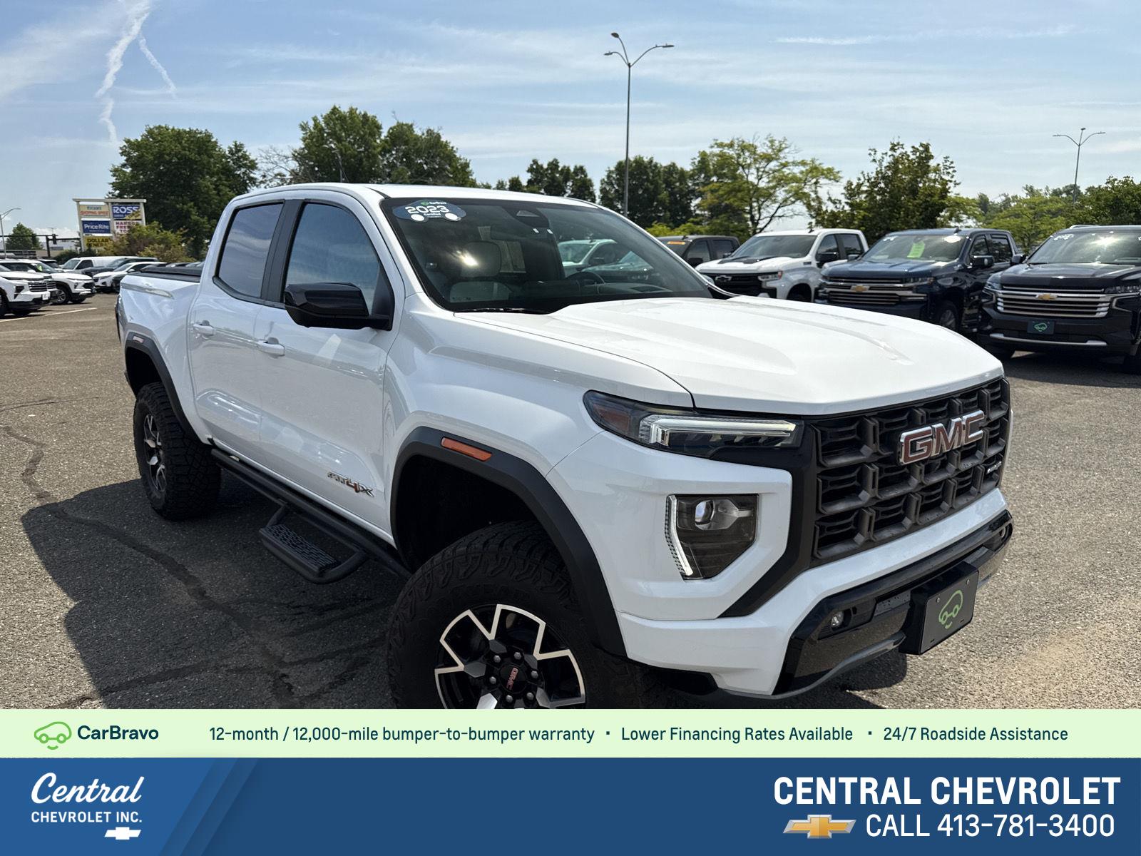Summit White 2023 GMC Canyon Pickup Truck Four-Wheel Drive Automatic