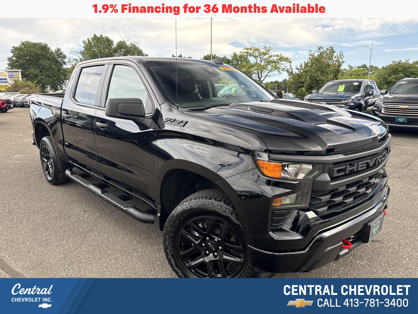 Black 2026 Chevrolet Silverado 1500 Pickup Truck Four-Wheel Drive Automatic