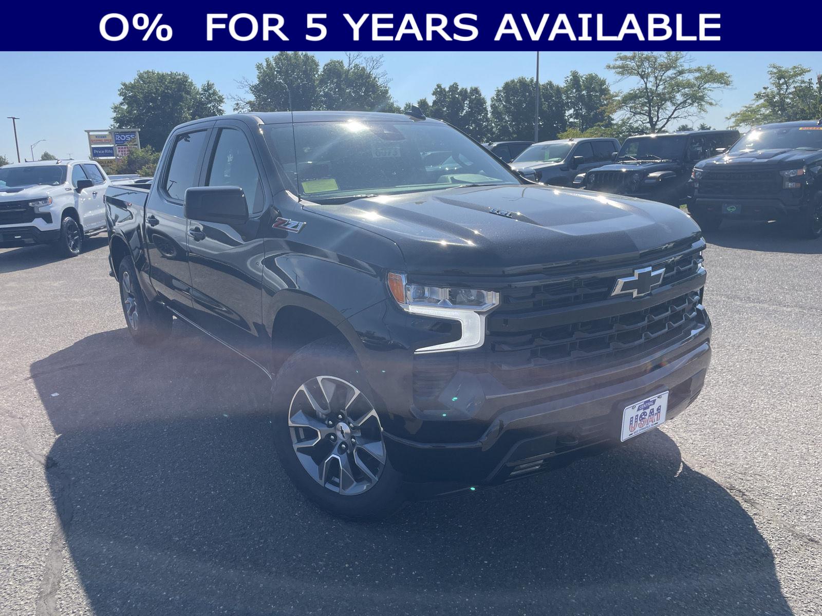 Black 2026 Chevrolet Silverado 1500 Pickup Truck Four-Wheel Drive Automatic