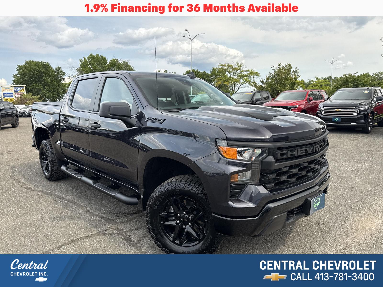 Dark Ash Metallic 2024 Chevrolet Silverado 1500 Pickup Truck Four-Wheel Drive Automatic