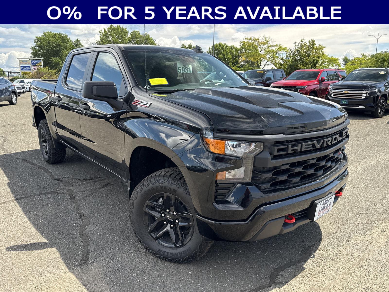 Black 2026 Chevrolet Silverado 1500 Pickup Truck Four-Wheel Drive Automatic