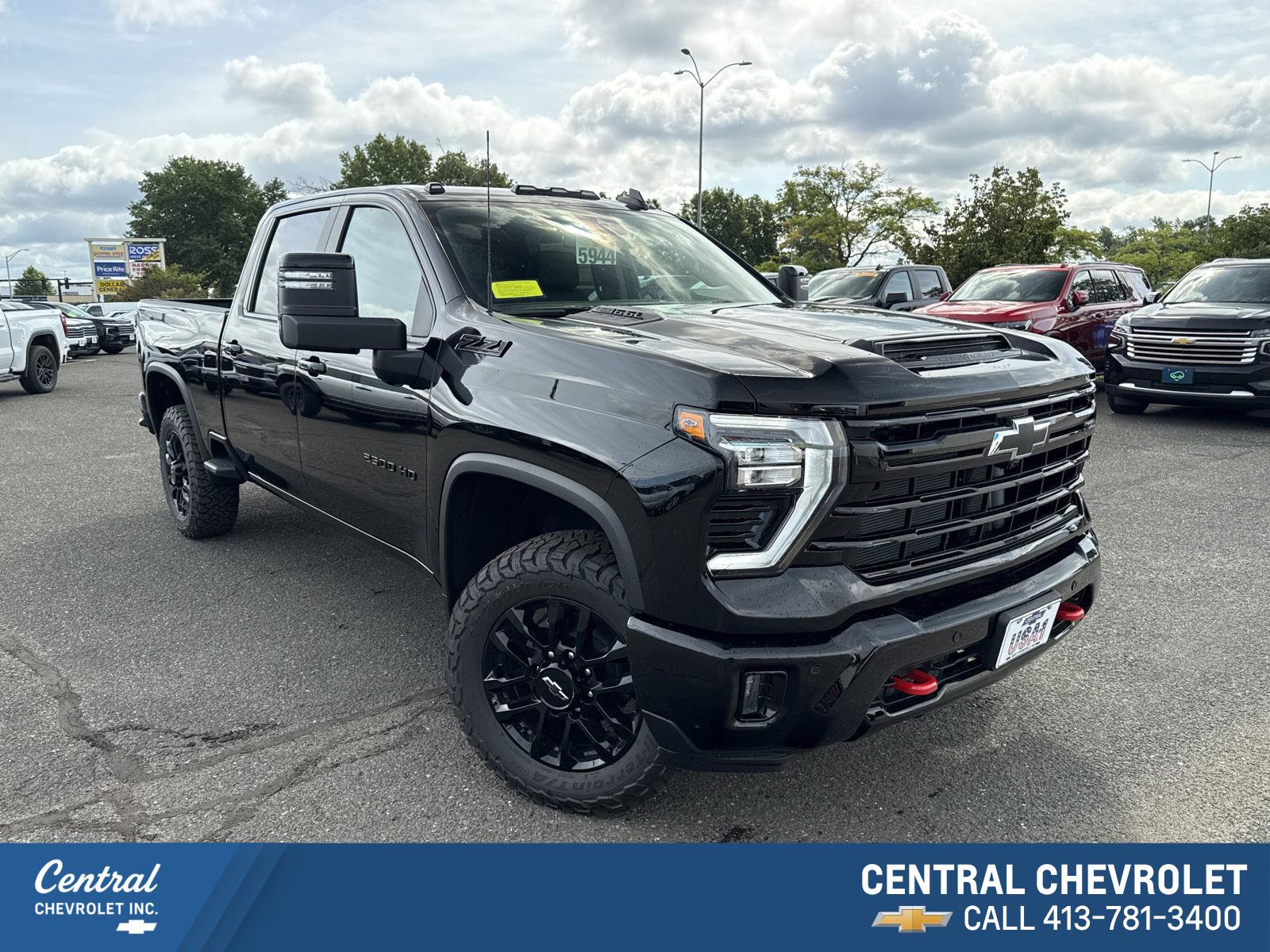 Black 2026 Chevrolet Silverado 2500HD Pickup Truck Four-Wheel Drive Automatic