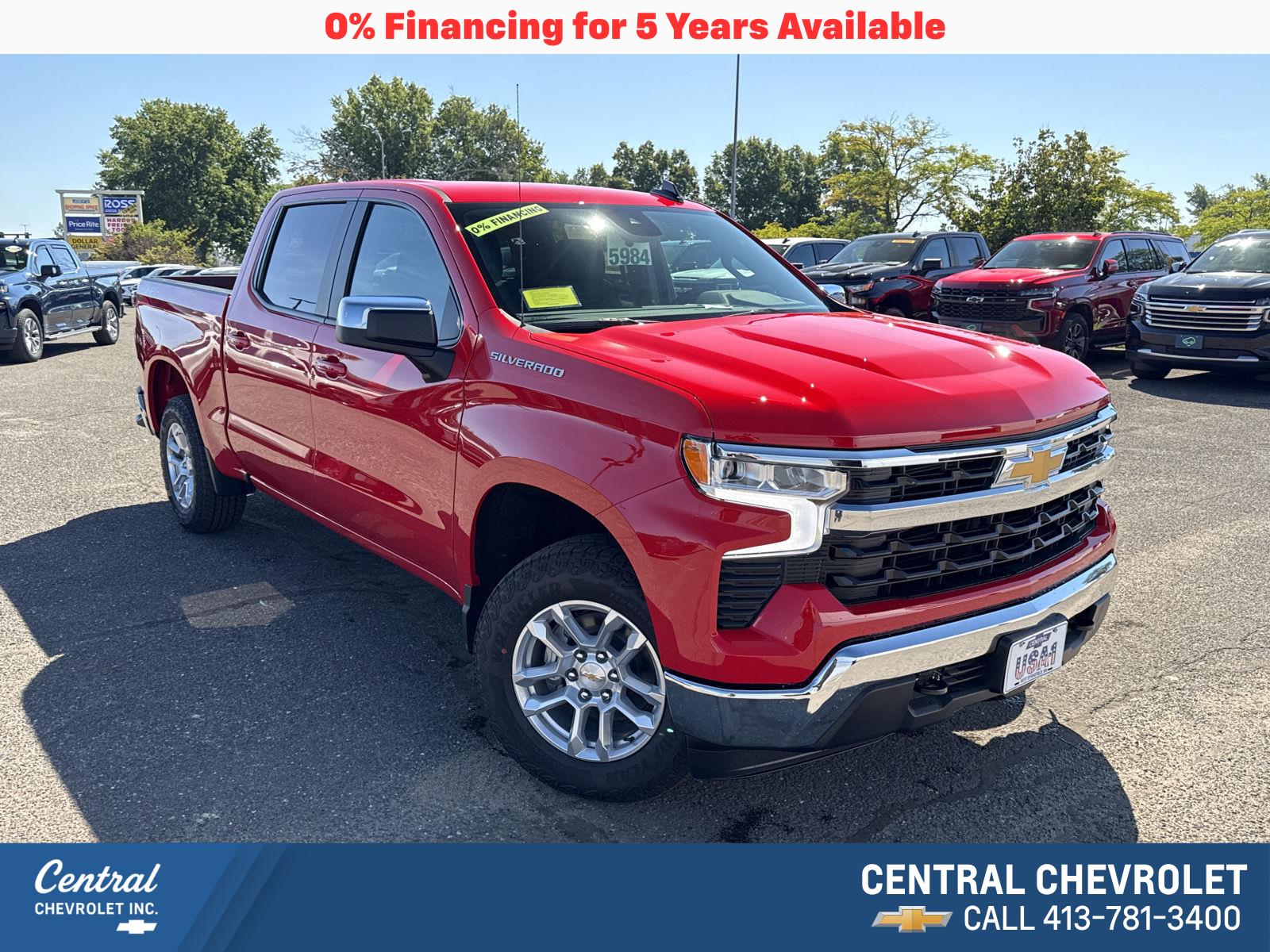Red Hot 2026 Chevrolet Silverado 1500 Pickup Truck Four-Wheel Drive Automatic