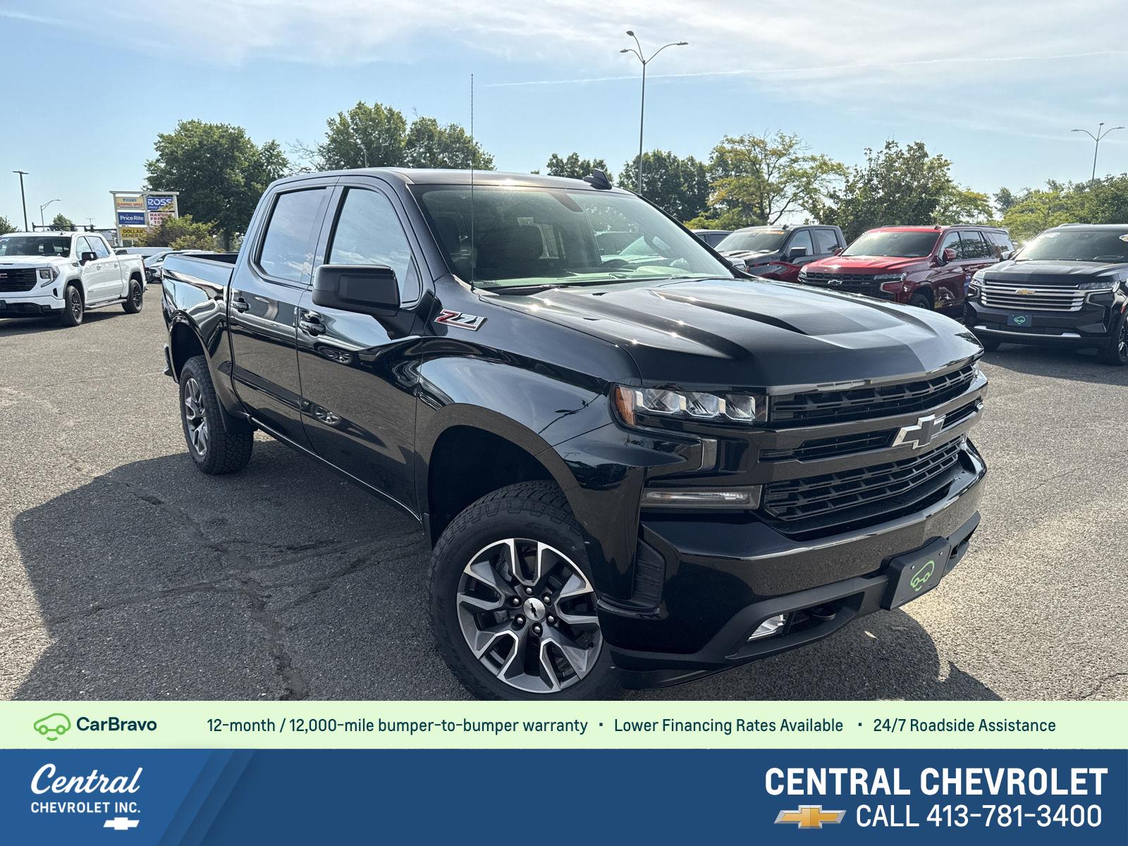 Black 2020 Chevrolet Silverado 1500 Pickup Truck Four-Wheel Drive 8-Speed Automatic