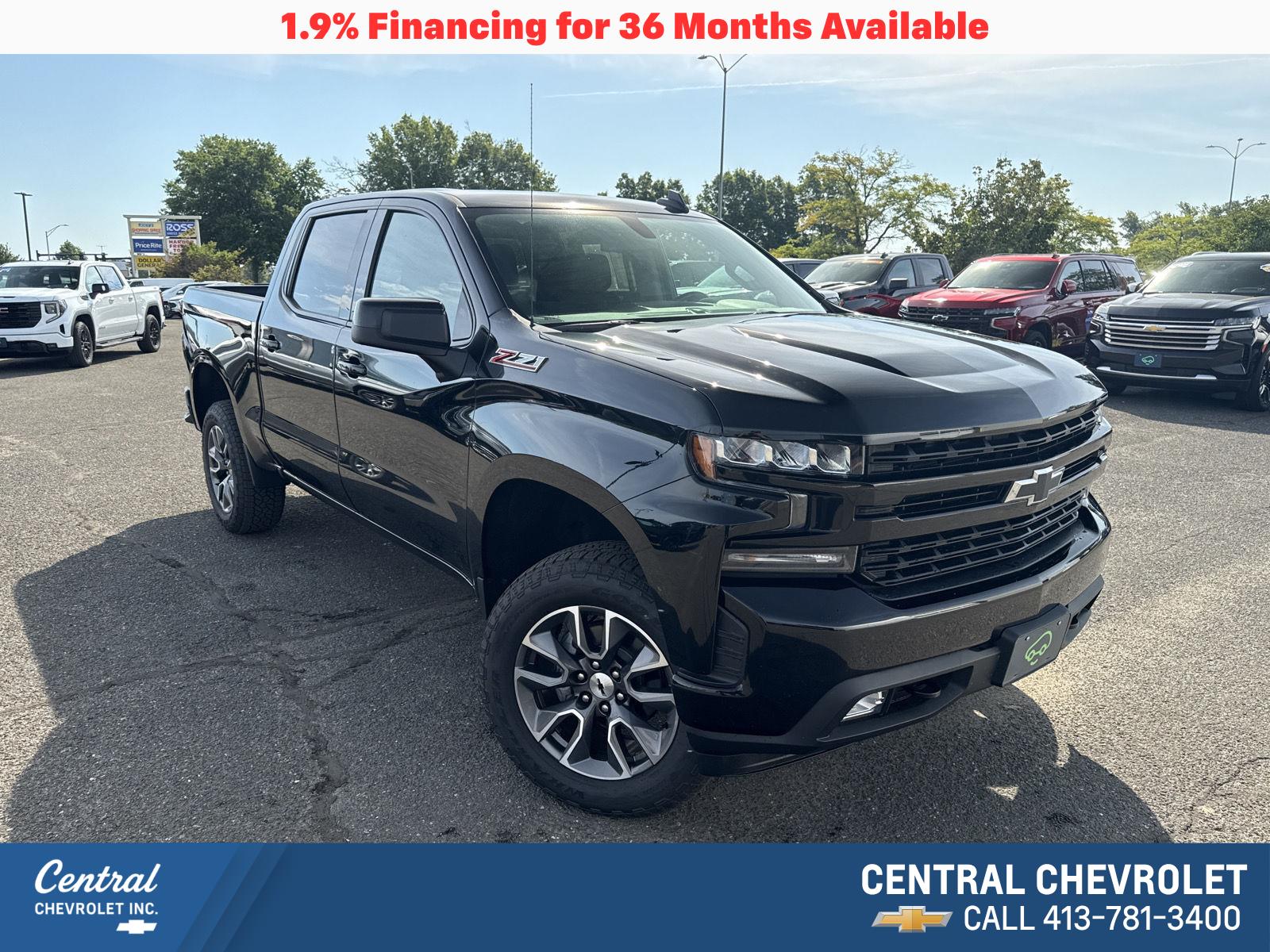 Black 2020 Chevrolet Silverado 1500 Pickup Truck Four-Wheel Drive 8-Speed Automatic