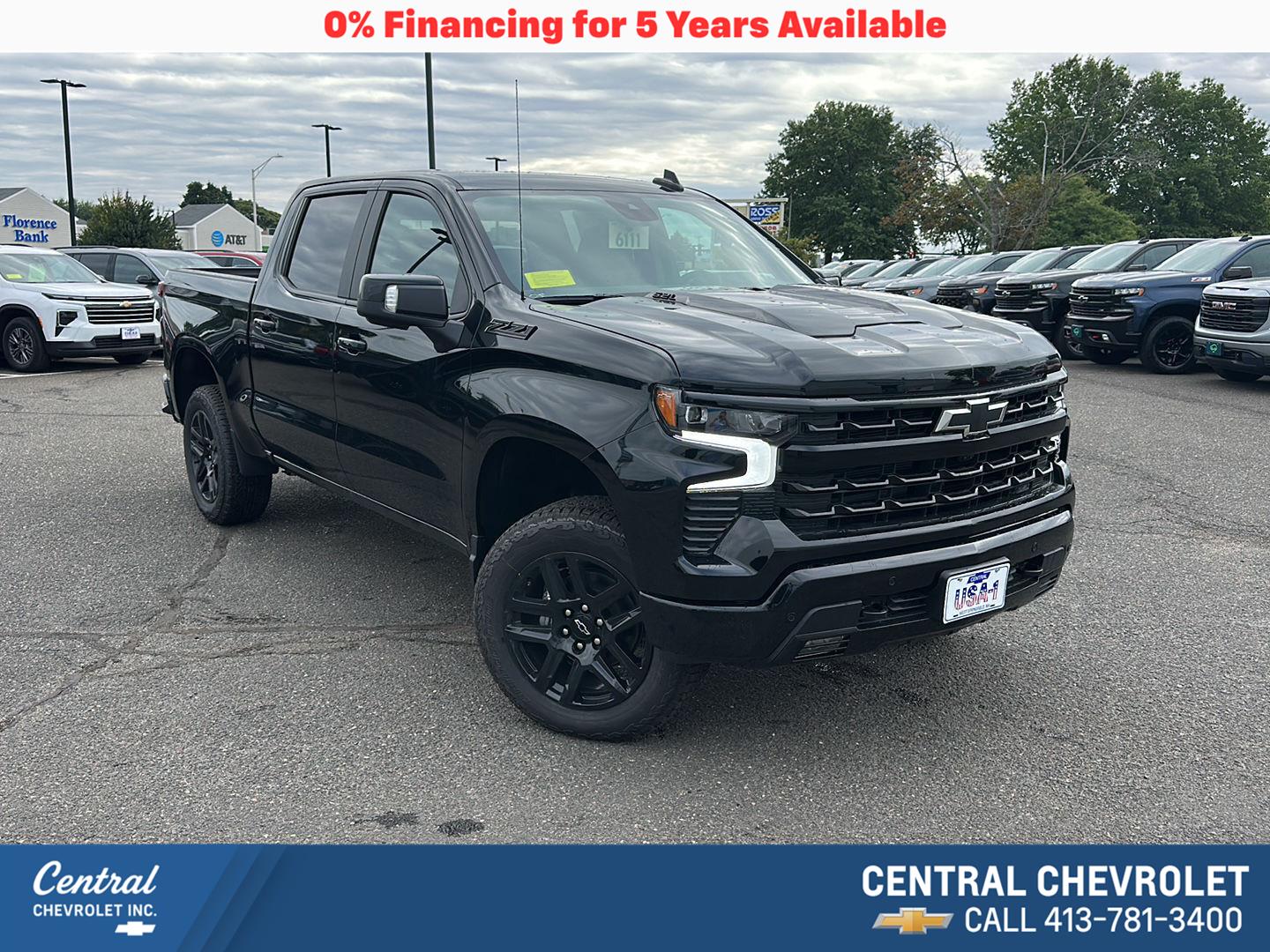Black 2026 Chevrolet Silverado 1500 Pickup Truck Four-Wheel Drive Automatic