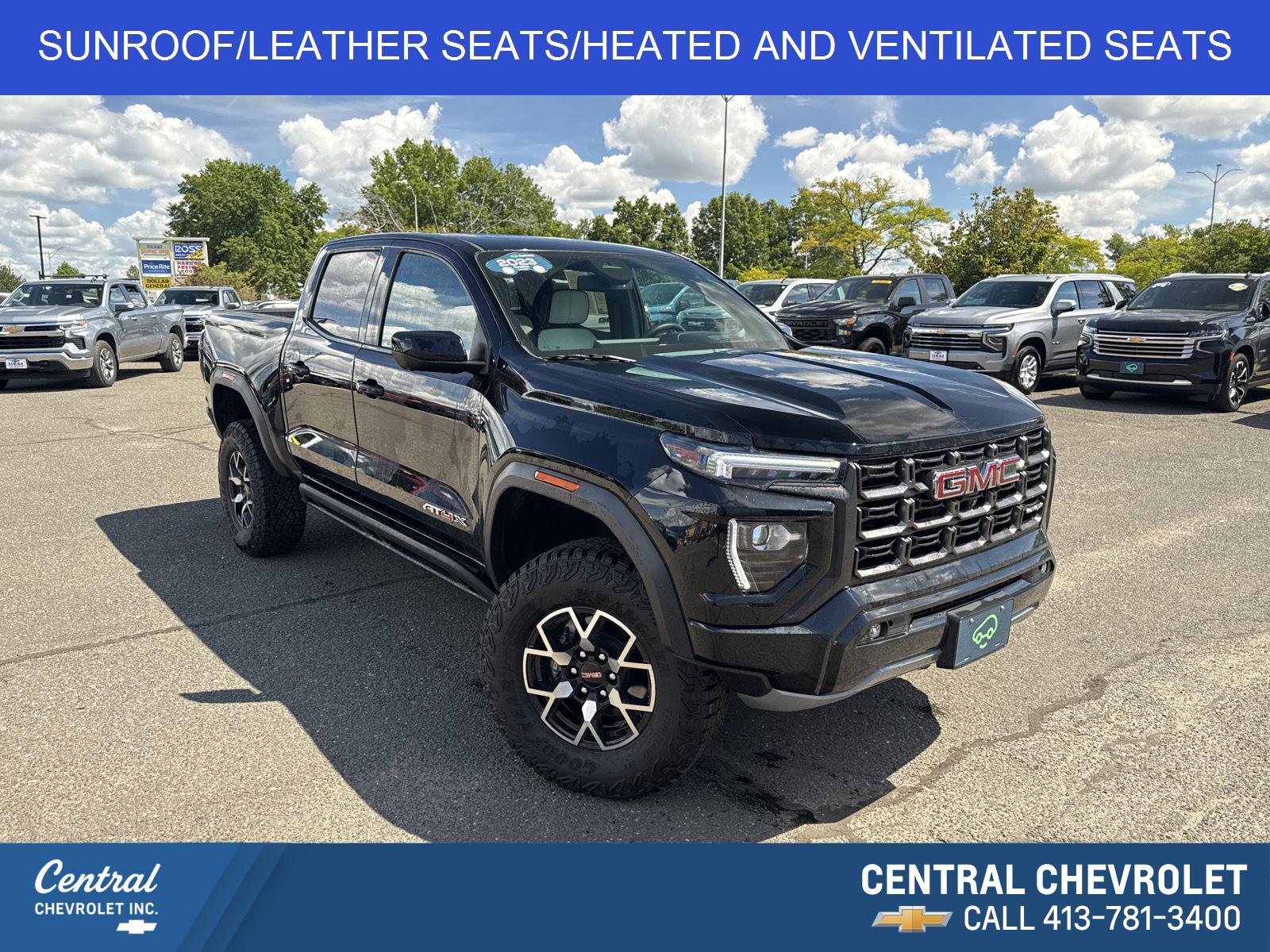 Onyx Black 2023 GMC Canyon Pickup Truck Four-Wheel Drive 8-Speed Automatic