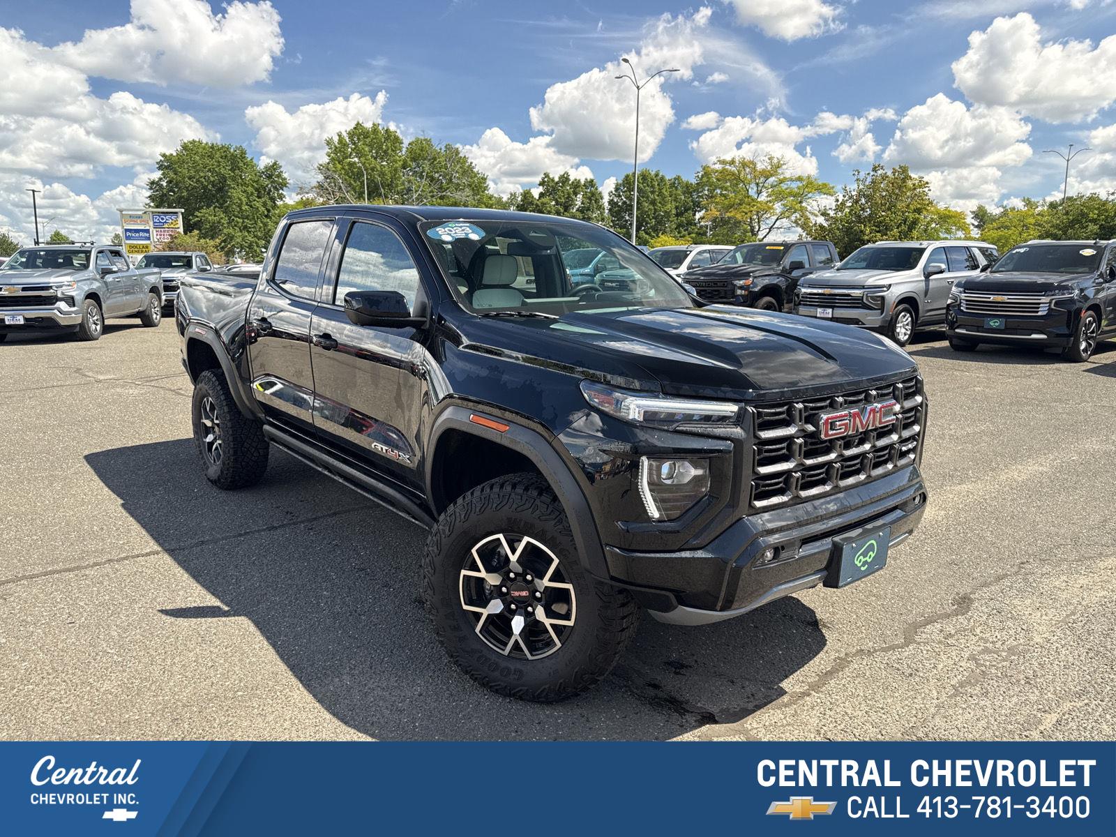 Onyx Black 2023 GMC Canyon Pickup Truck Four-Wheel Drive 8-Speed Automatic