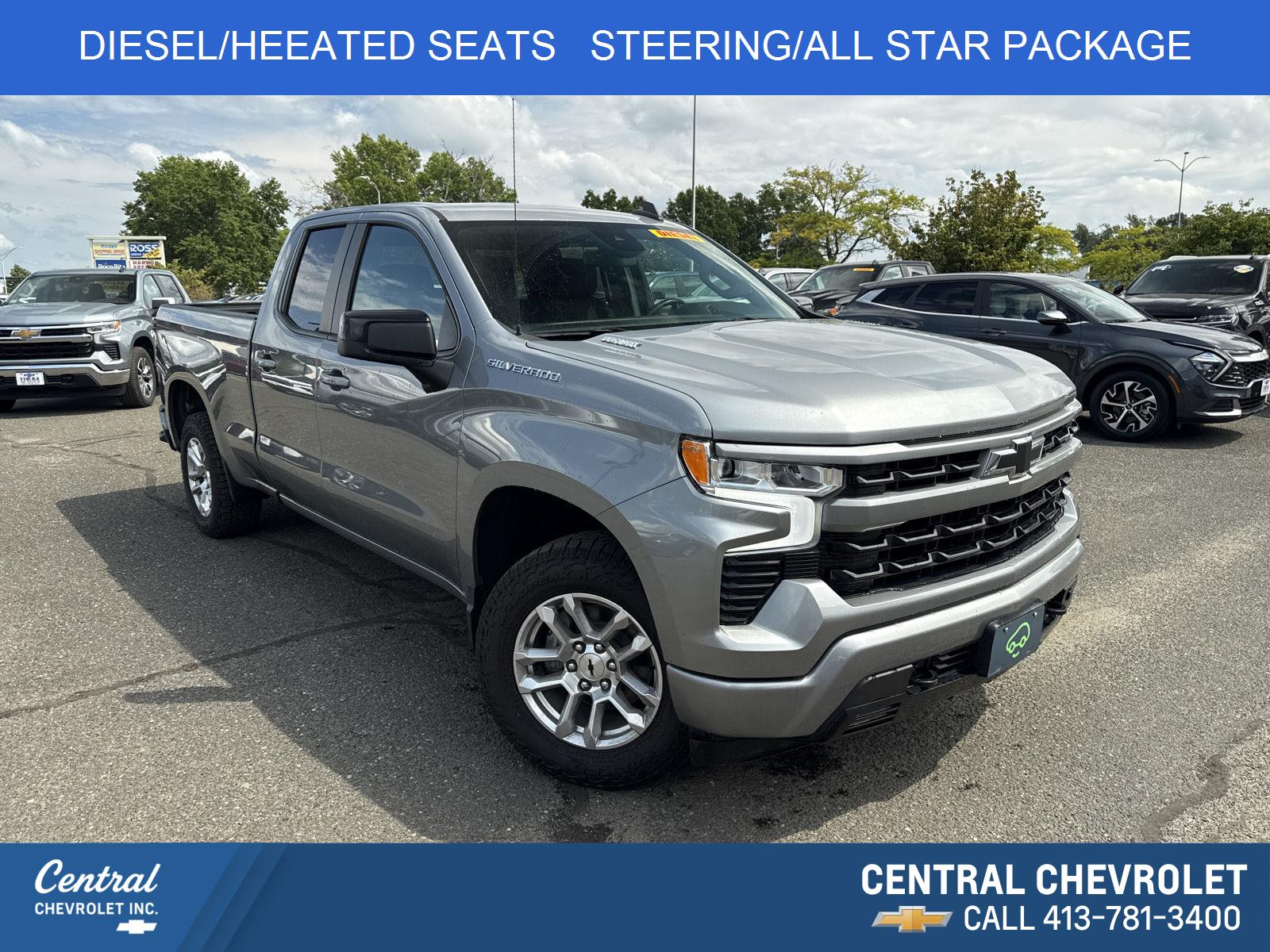 Sterling Gray Metallic 2023 Chevrolet Silverado 1500 Pickup Truck Four-Wheel Drive Automatic