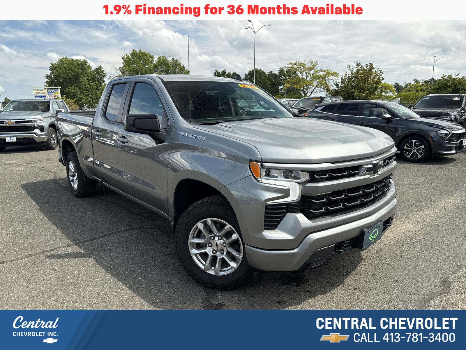 Sterling Gray Metallic 2023 Chevrolet Silverado 1500 Pickup Truck Four-Wheel Drive Automatic