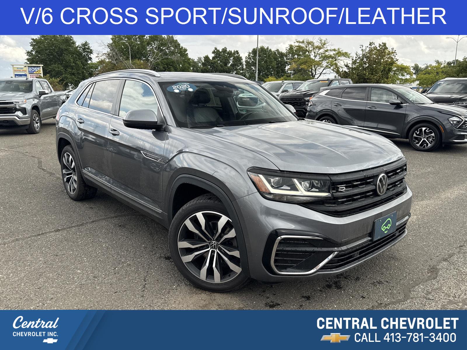 Platinum Gray Metallic 2020 Volkswagen Atlas Cross Sport SUV / Crossover All-Wheel Drive Automatic