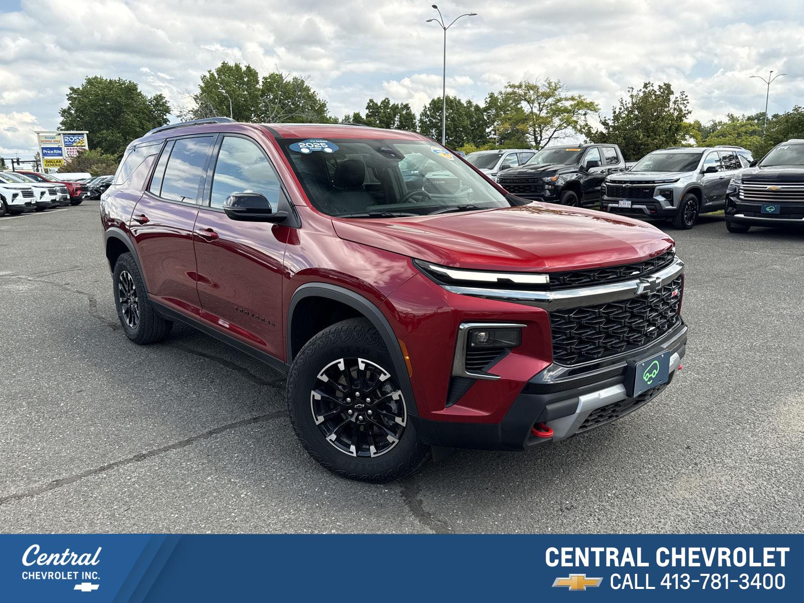 Radiant Red Tintcoat 2025 Chevrolet Traverse SUV / Crossover Four-Wheel Drive 8-Speed Automatic