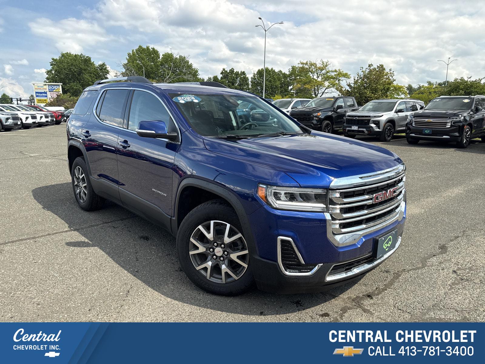 Ultra Blue Metallic 2023 GMC Acadia SUV / Crossover Four-Wheel Drive Automatic
