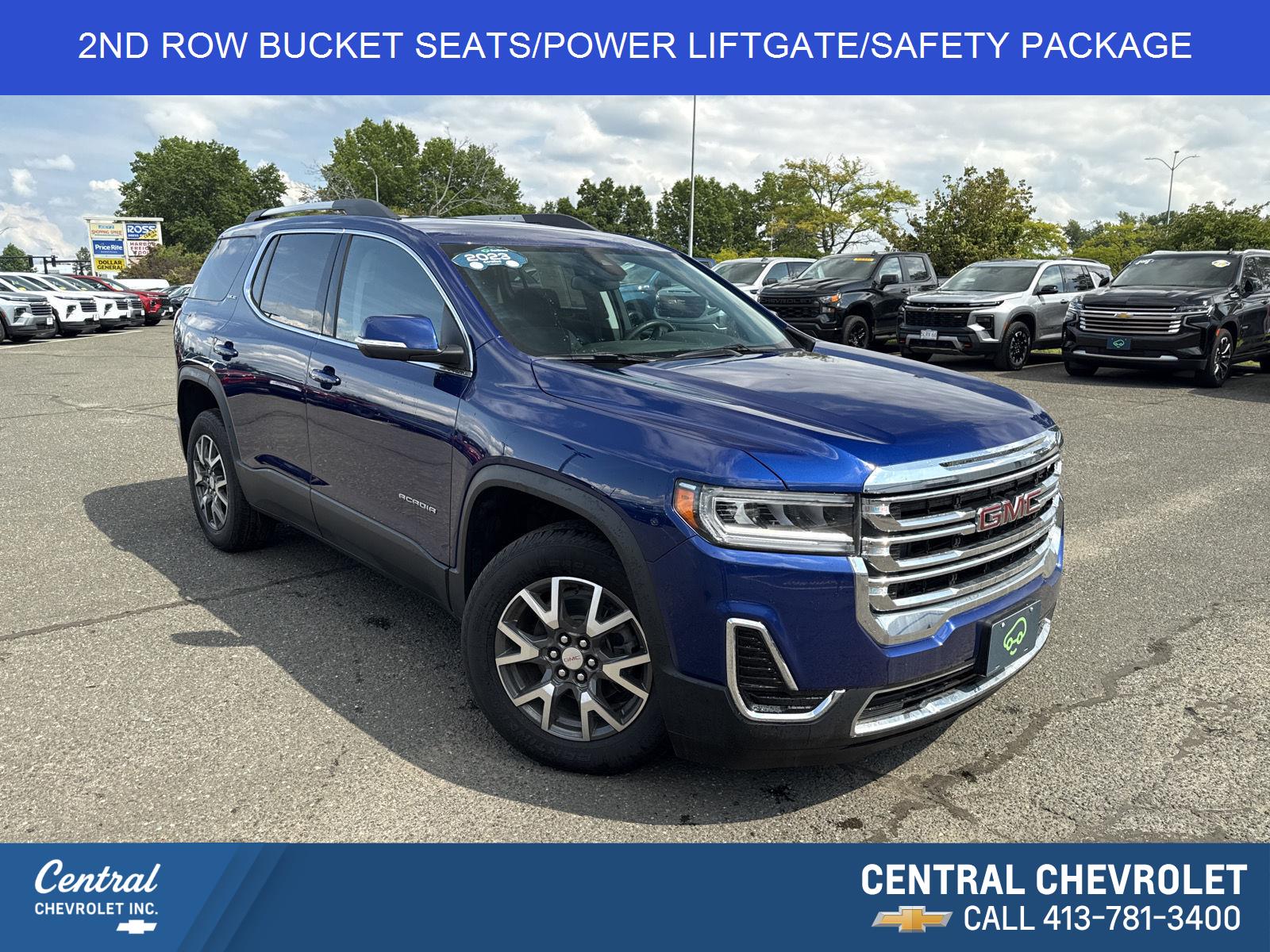 Ultra Blue Metallic 2023 GMC Acadia SUV / Crossover Four-Wheel Drive Automatic