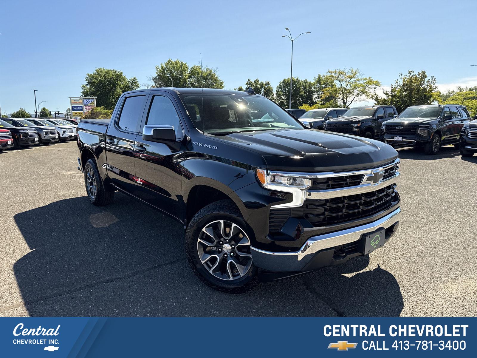 Black 2023 Chevrolet Silverado 1500 Pickup Truck Four-Wheel Drive 8-Speed Automatic