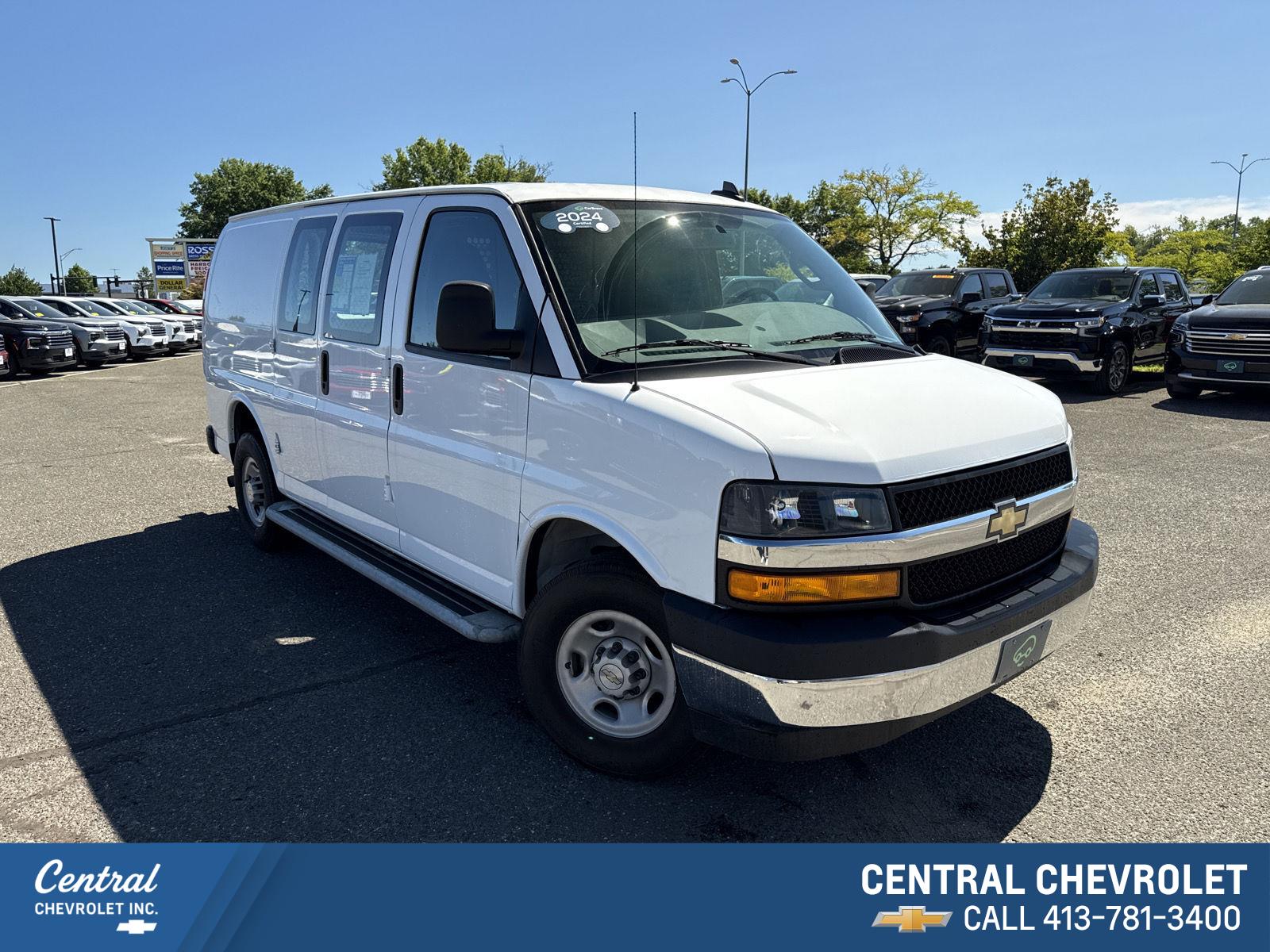 Summit White 2024 Chevrolet Express Cargo Van Rear-Wheel Drive Automatic