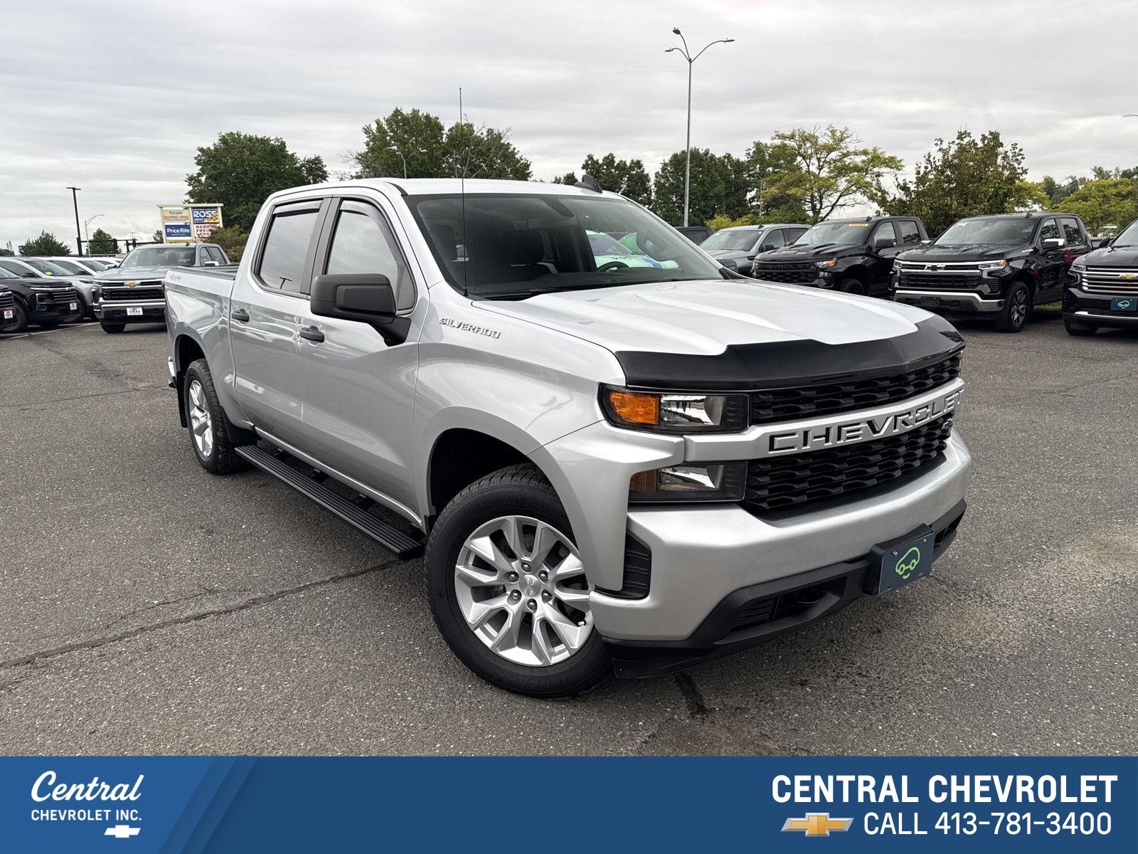 Silver Ice Metallic 2022 Chevrolet Silverado 1500 Pickup Truck Four-Wheel Drive 8-Speed Automatic