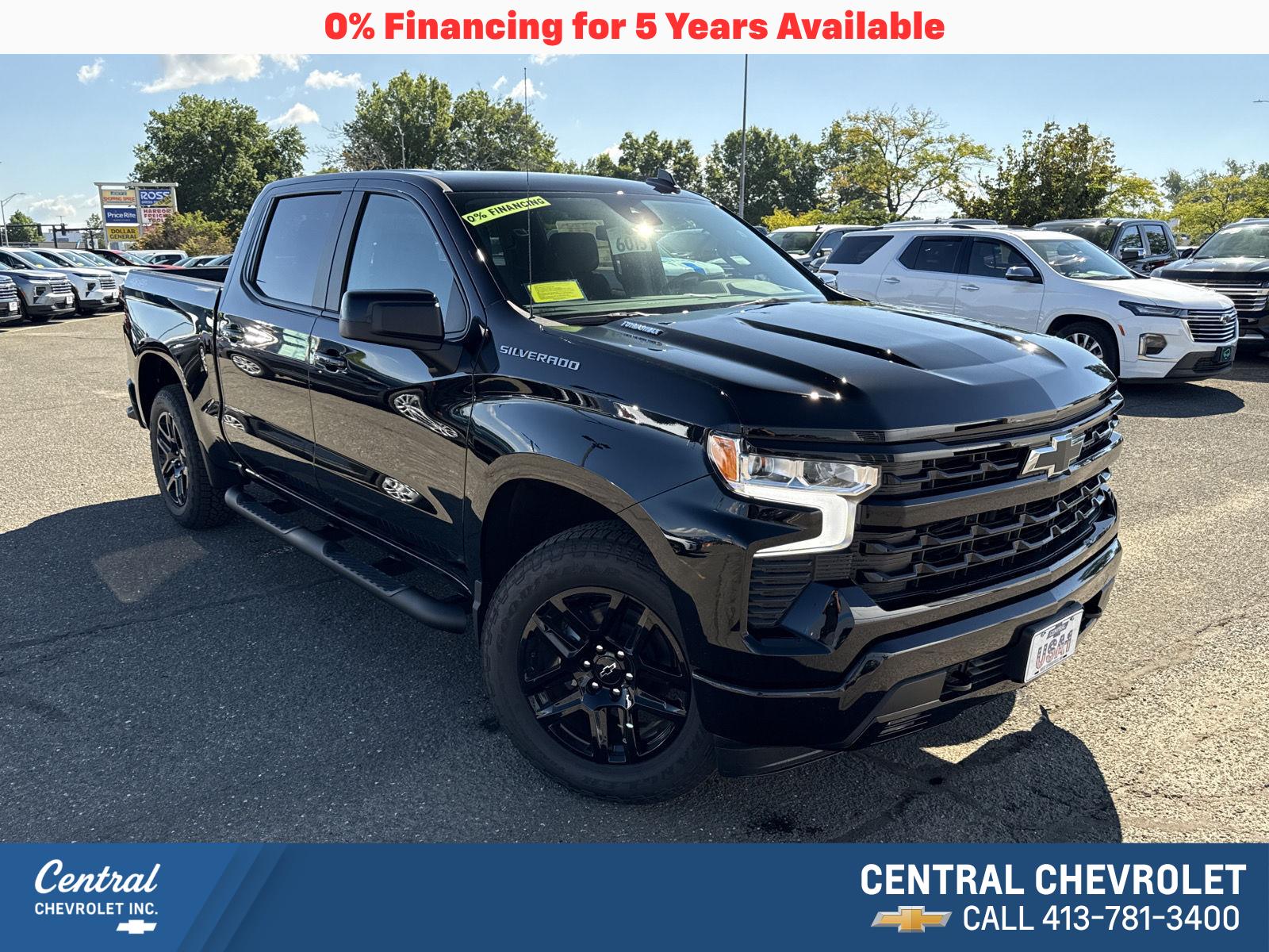 Black 2026 Chevrolet Silverado 1500 Pickup Truck Four-Wheel Drive Automatic