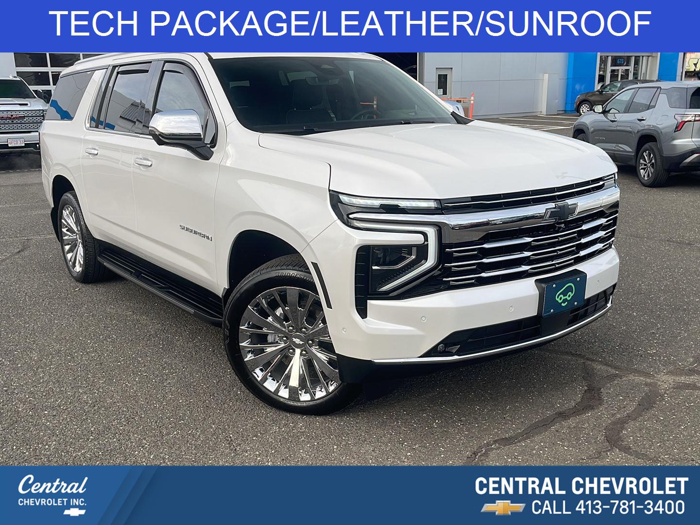 White (Iridescent Pearl Tricoat) 2025 Chevrolet Suburban SUV / Crossover Four-Wheel Drive Automatic