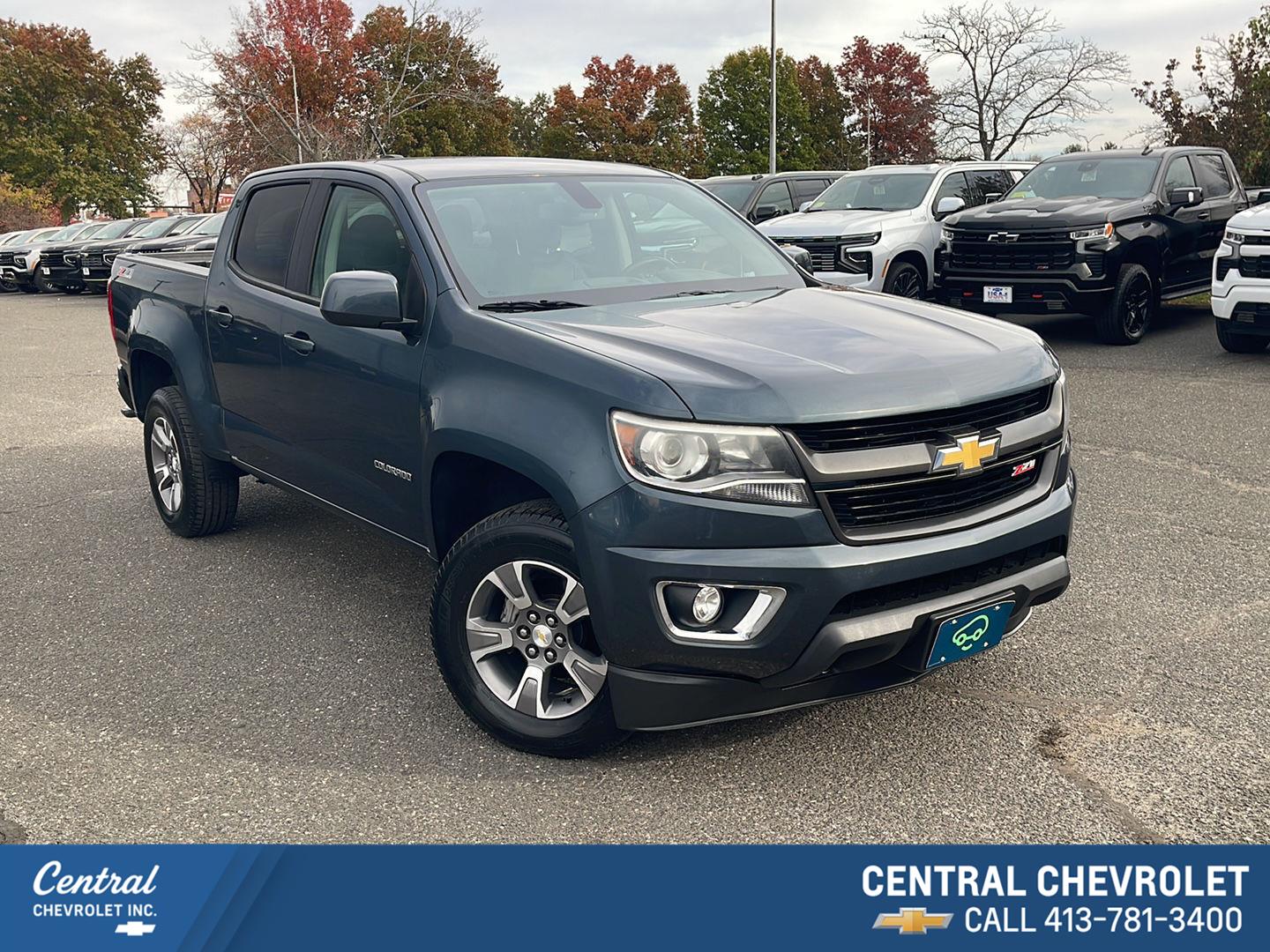 Shadow Gray Metallic 2019 Chevrolet Colorado Pickup Truck Four-Wheel Drive 8-Speed Automatic