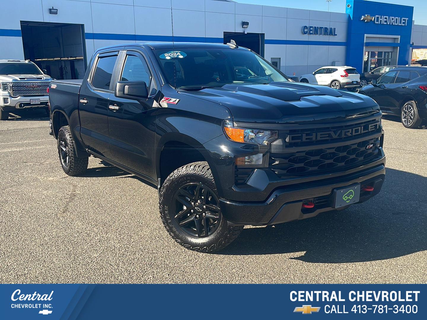 Black 2024 Chevrolet Silverado 1500 Pickup Truck Four-Wheel Drive 8-Speed Automatic