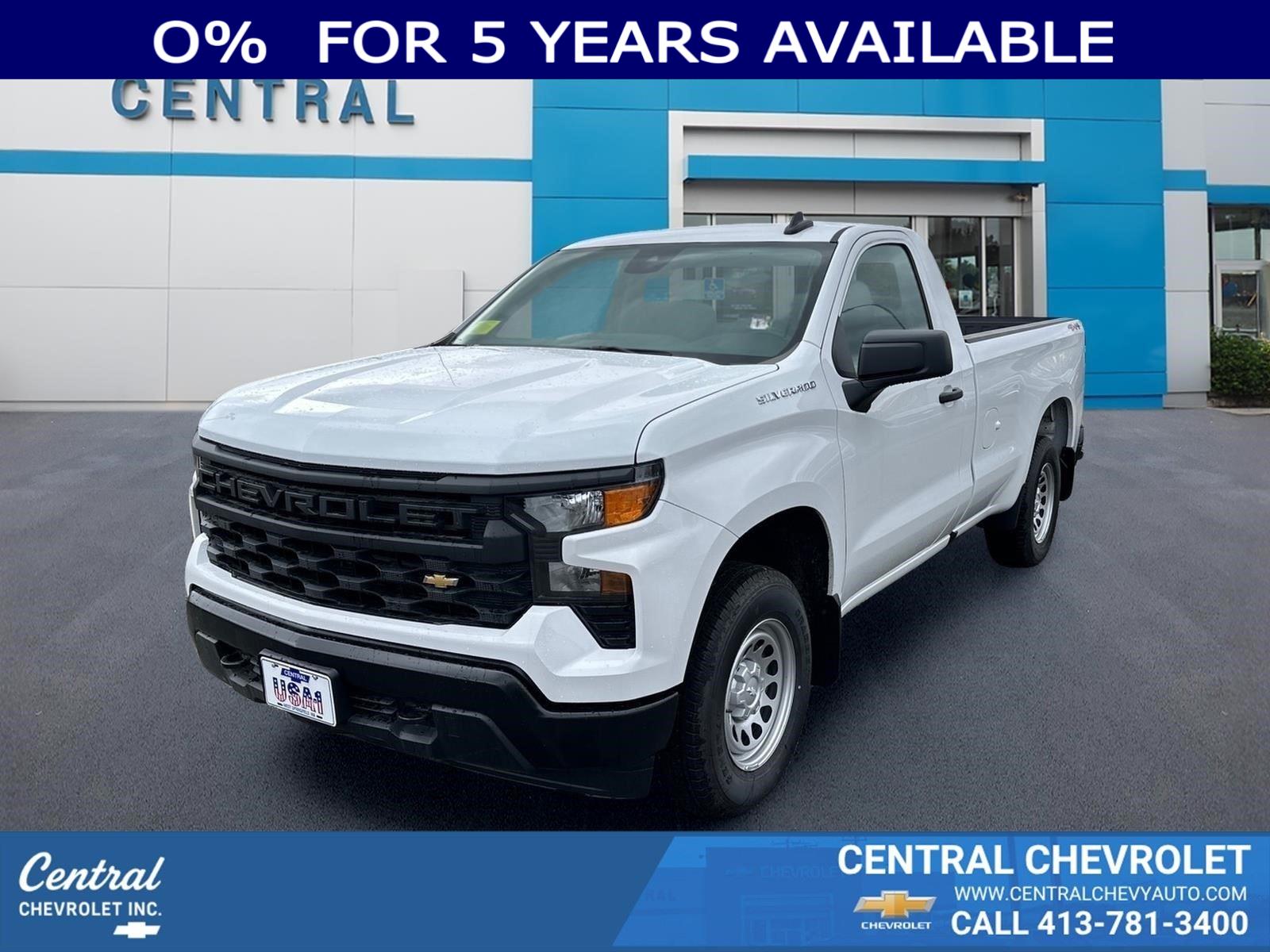 Summit White 2026 Chevrolet Silverado 1500 Pickup Truck Four-Wheel Drive Automatic