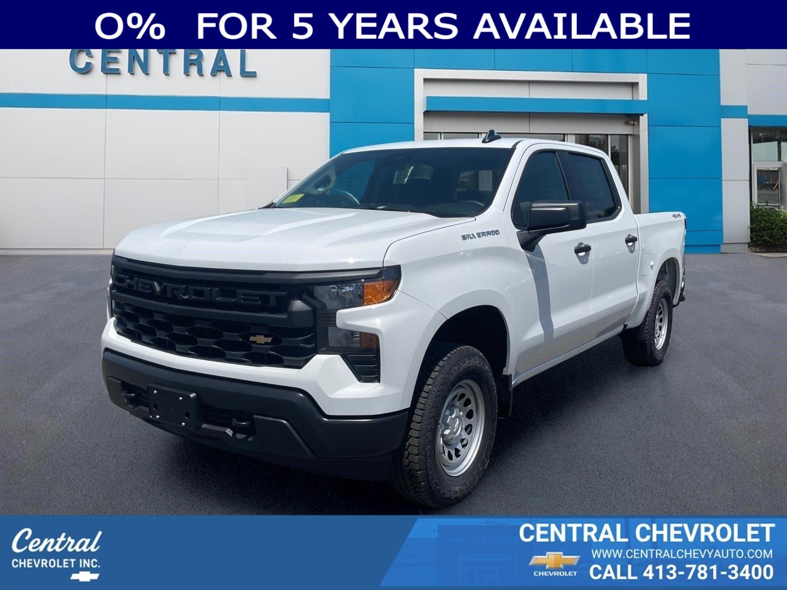 Summit White 2026 Chevrolet Silverado 1500 Pickup Truck Four-Wheel Drive Automatic