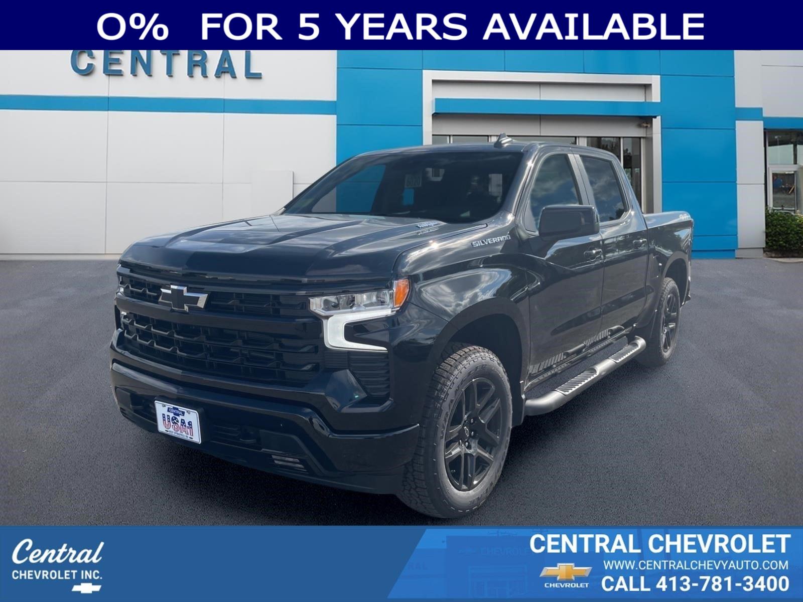 Black 2026 Chevrolet Silverado 1500 Pickup Truck Four-Wheel Drive Automatic