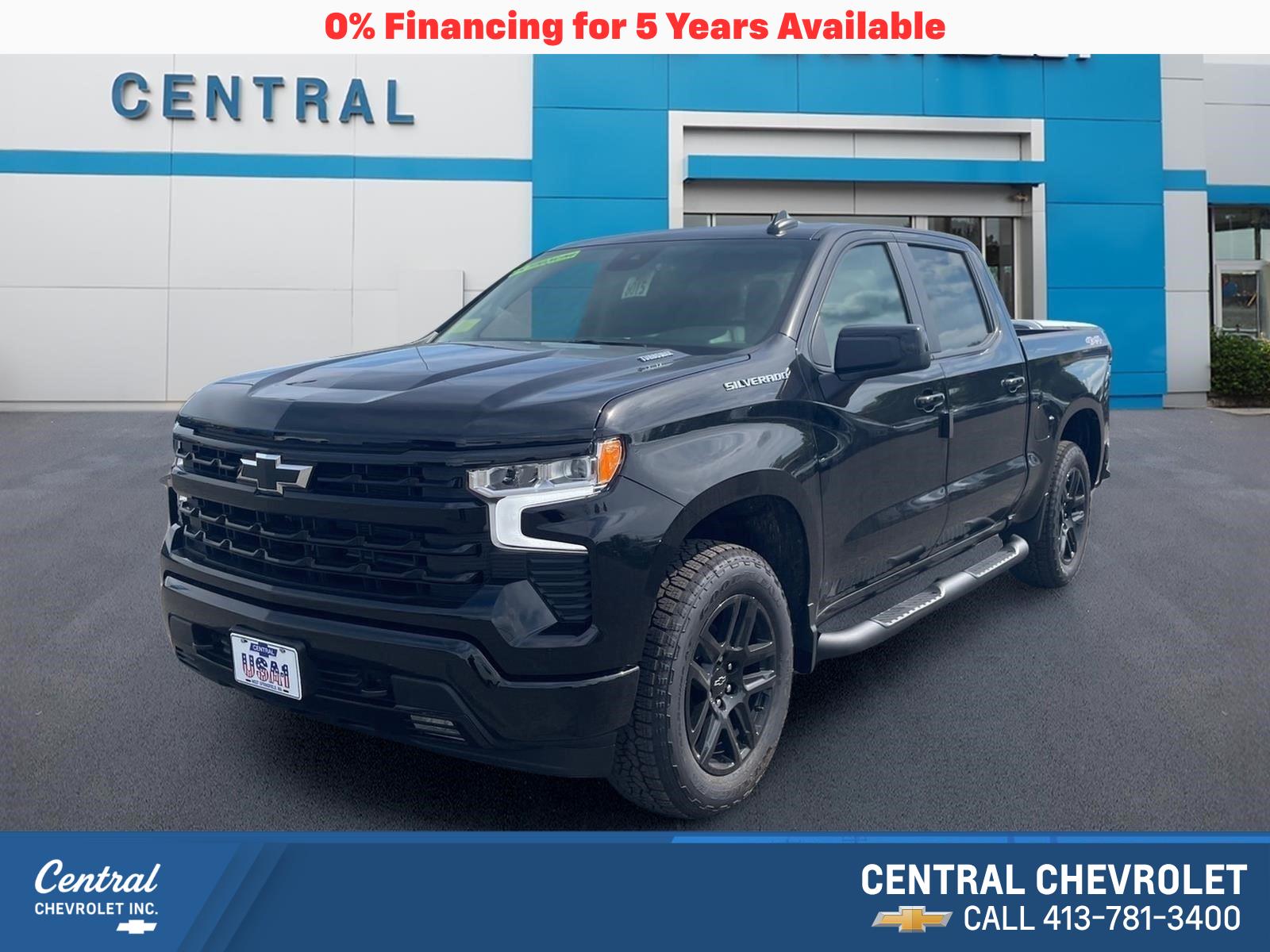 Black 2026 Chevrolet Silverado 1500 Pickup Truck Four-Wheel Drive Automatic