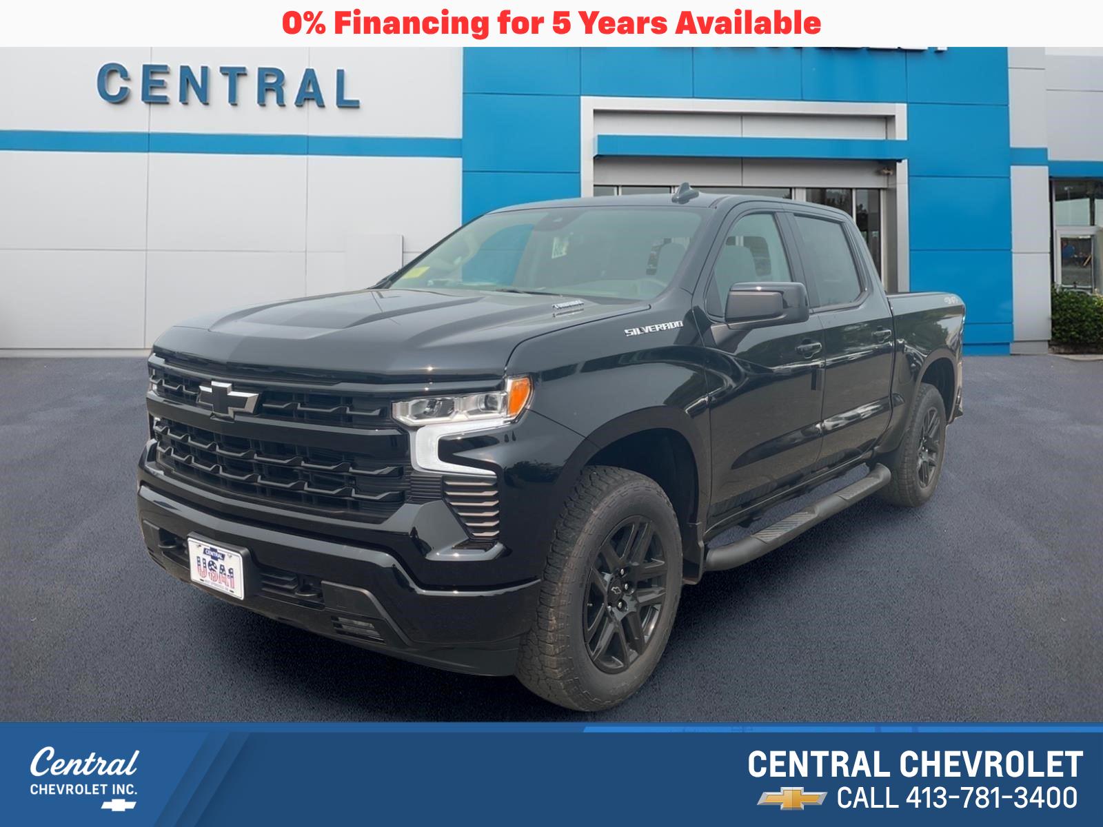 Black 2026 Chevrolet Silverado 1500 Pickup Truck Four-Wheel Drive Automatic