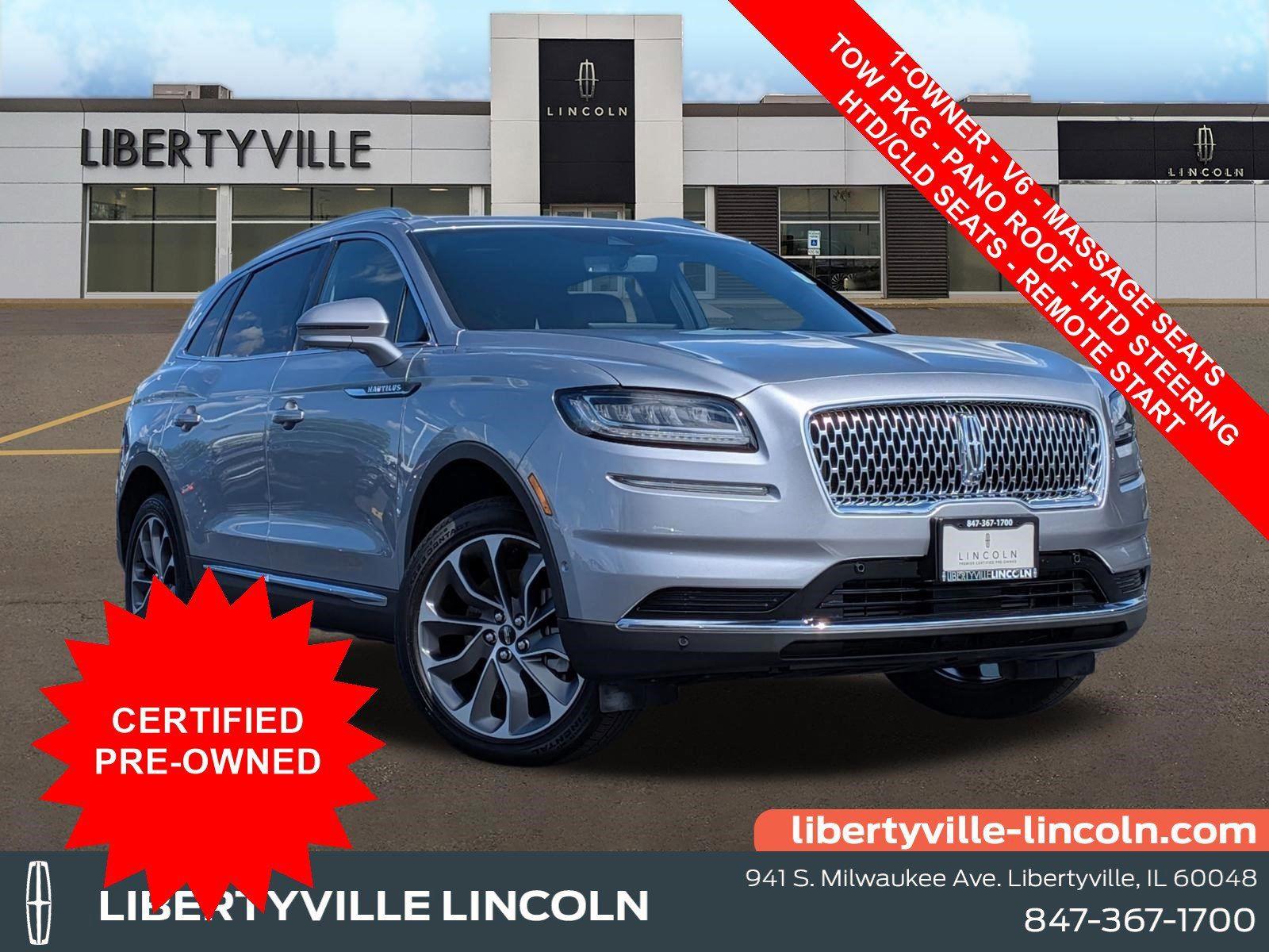 Silver Radiance Metallic Clearcoat 2023 Lincoln Nautilus Reserve AWD SUV / Crossover All-Wheel Drive 8-Speed Automatic