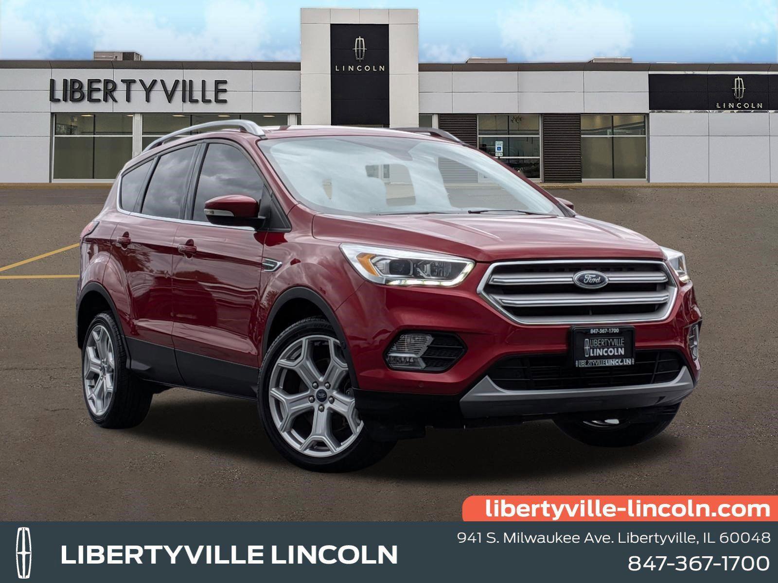Ruby Red Metallic Tinted Clearcoat 2019 Ford Escape Titanium AWD SUV / Crossover All-Wheel Drive 6-Speed Automatic