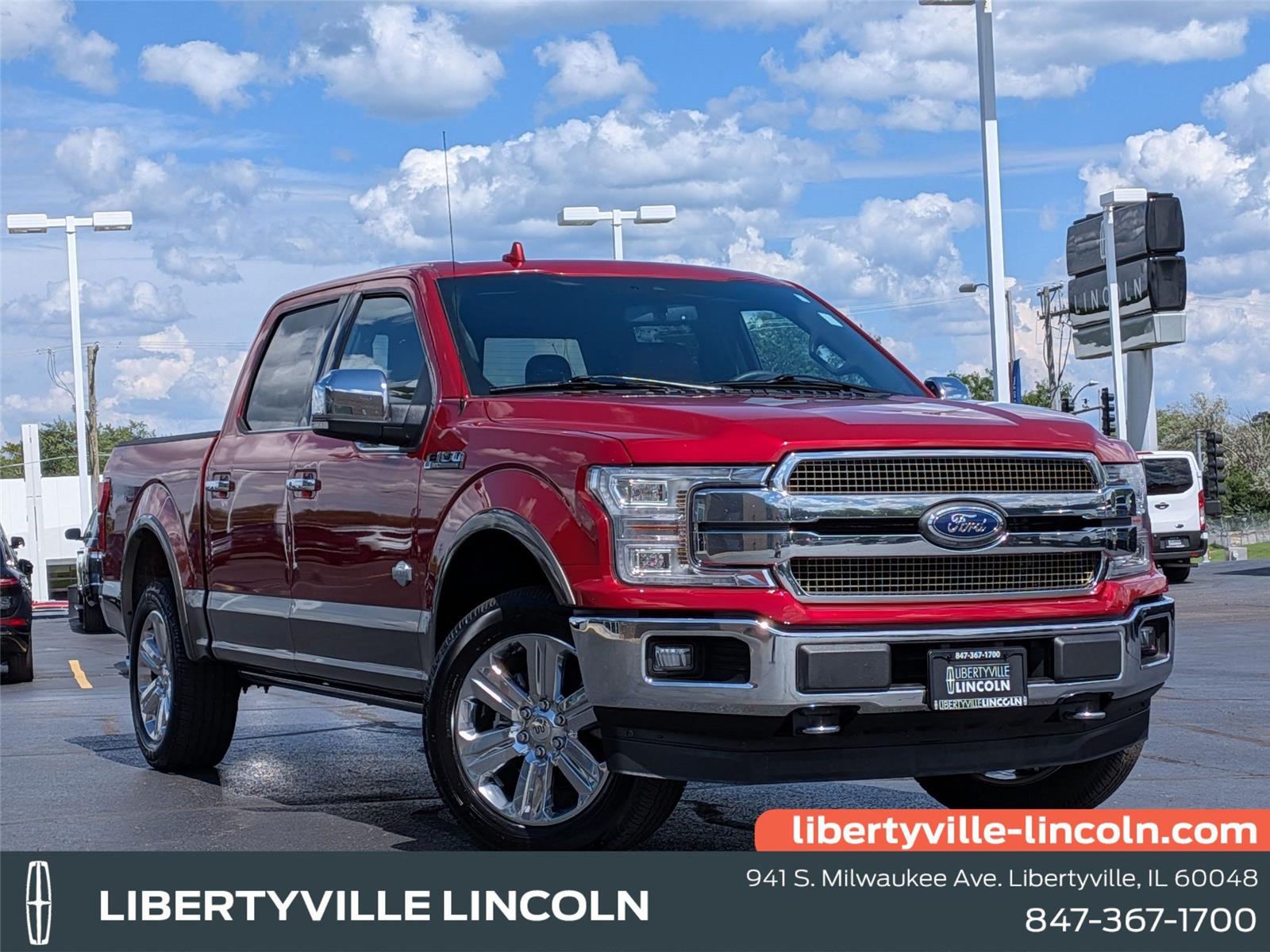 Rapid Red Metallic Tinted Clearcoat/Stone Gray 2020 Ford F-150 King Ranch SuperCrew 4WD Pickup Truck Four-Wheel Drive Automatic