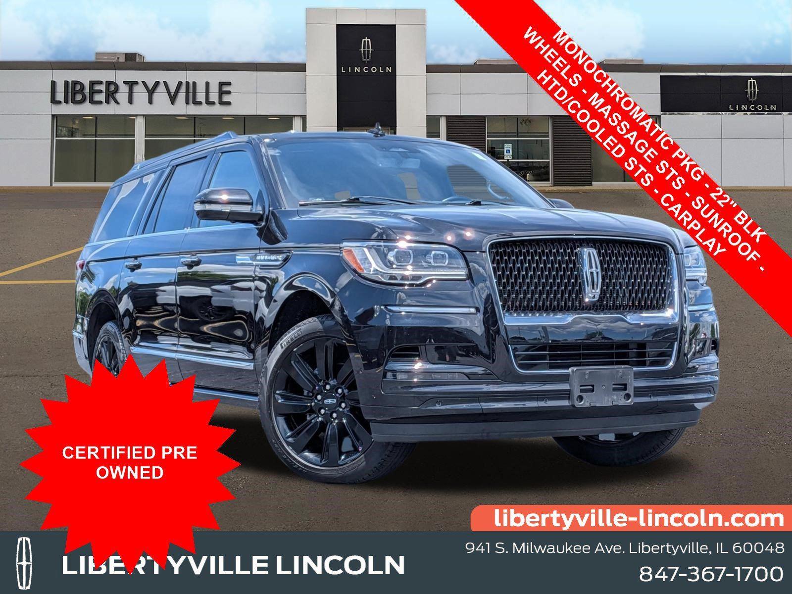 Infinite Black Metallic Clearcoat 2022 Lincoln Navigator SUV / Crossover Four-Wheel Drive Automatic