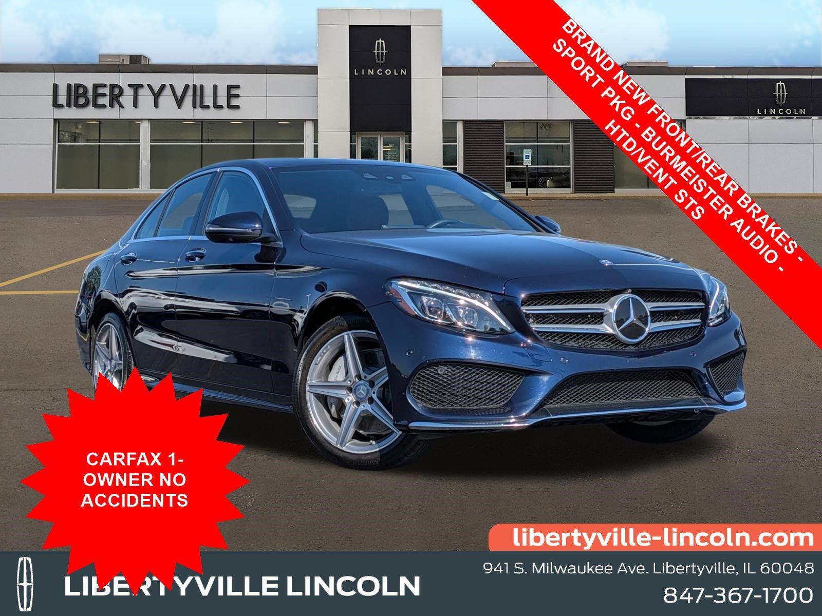 Lunar Blue Metallic 2017 Mercedes-Benz C-Class Sedan All-Wheel Drive Automatic