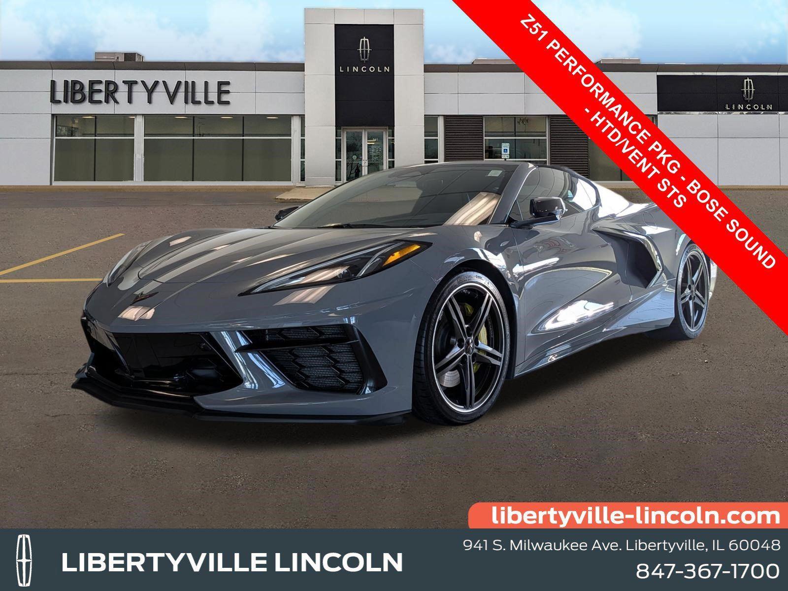 Sea Wolf Gray Tricoat 2024 Chevrolet Corvette Coupe Rear-Wheel Drive 8-Speed Dual Clutch