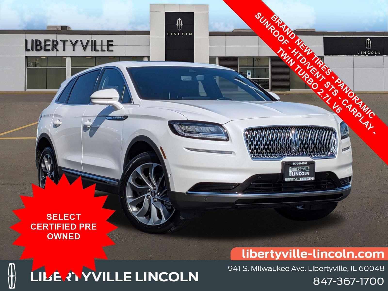 Pristine White 2023 Lincoln Nautilus SUV / Crossover All-Wheel Drive Automatic