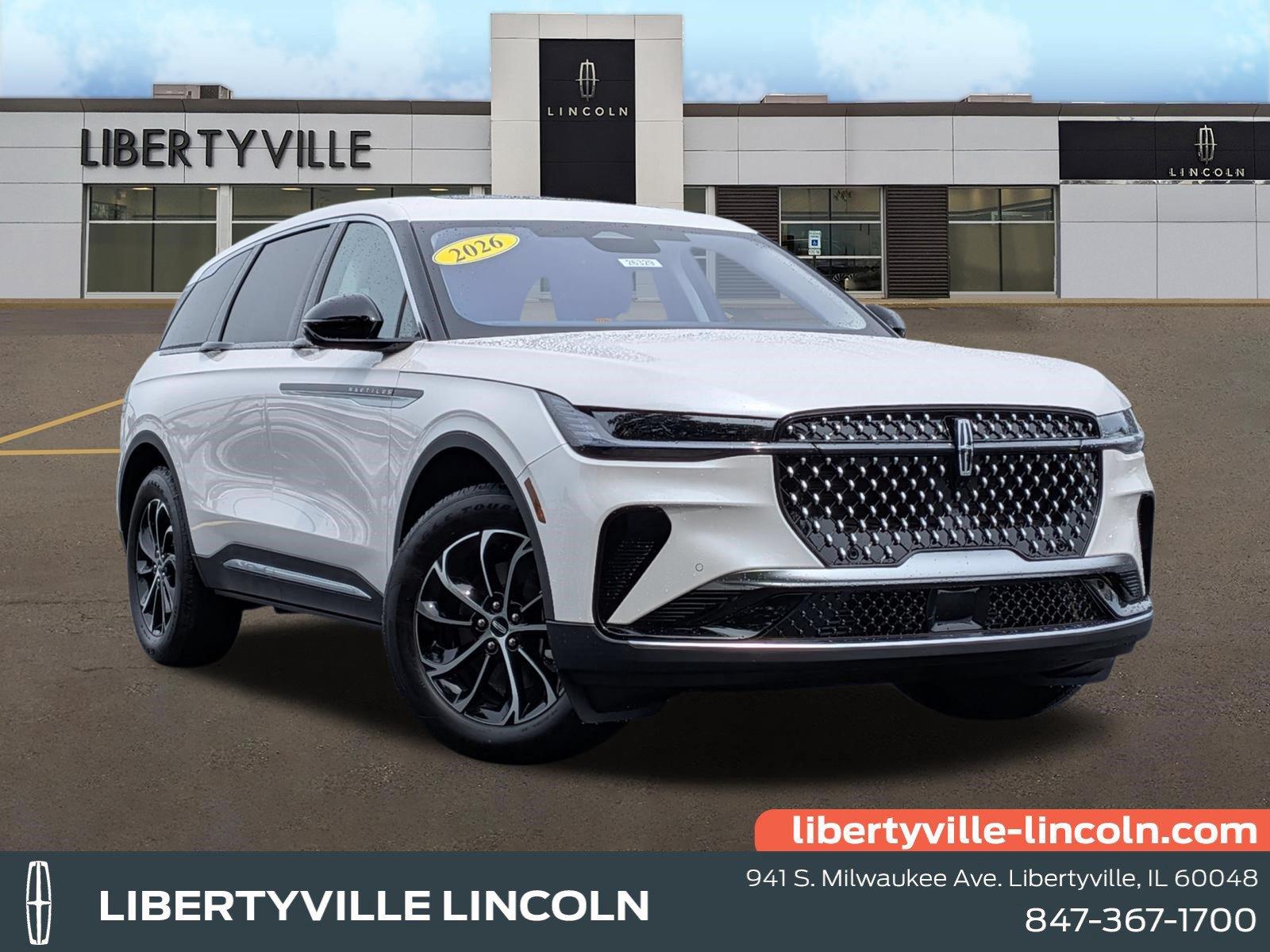 White Platinum Metallic Tri-Coat 2026 Lincoln Nautilus SUV / Crossover All-Wheel Drive 8-Speed Automatic
