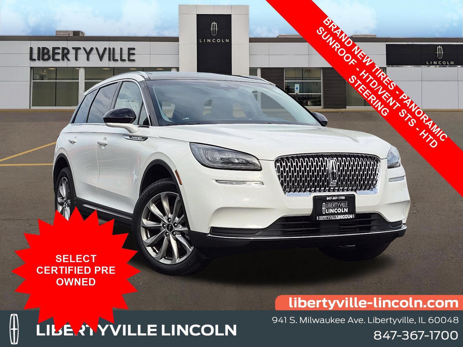 Pristine White Metallic Tri-Coat 2022 Lincoln Corsair SUV / Crossover All-Wheel Drive 8-Speed Automatic
