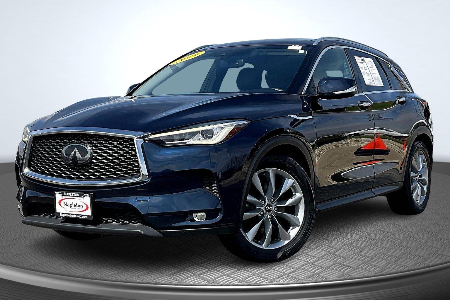 Hermosa Blue 2019 INFINITI QX50 Luxe AWD SUV / Crossover All-Wheel Drive Continuously Variable Transmission