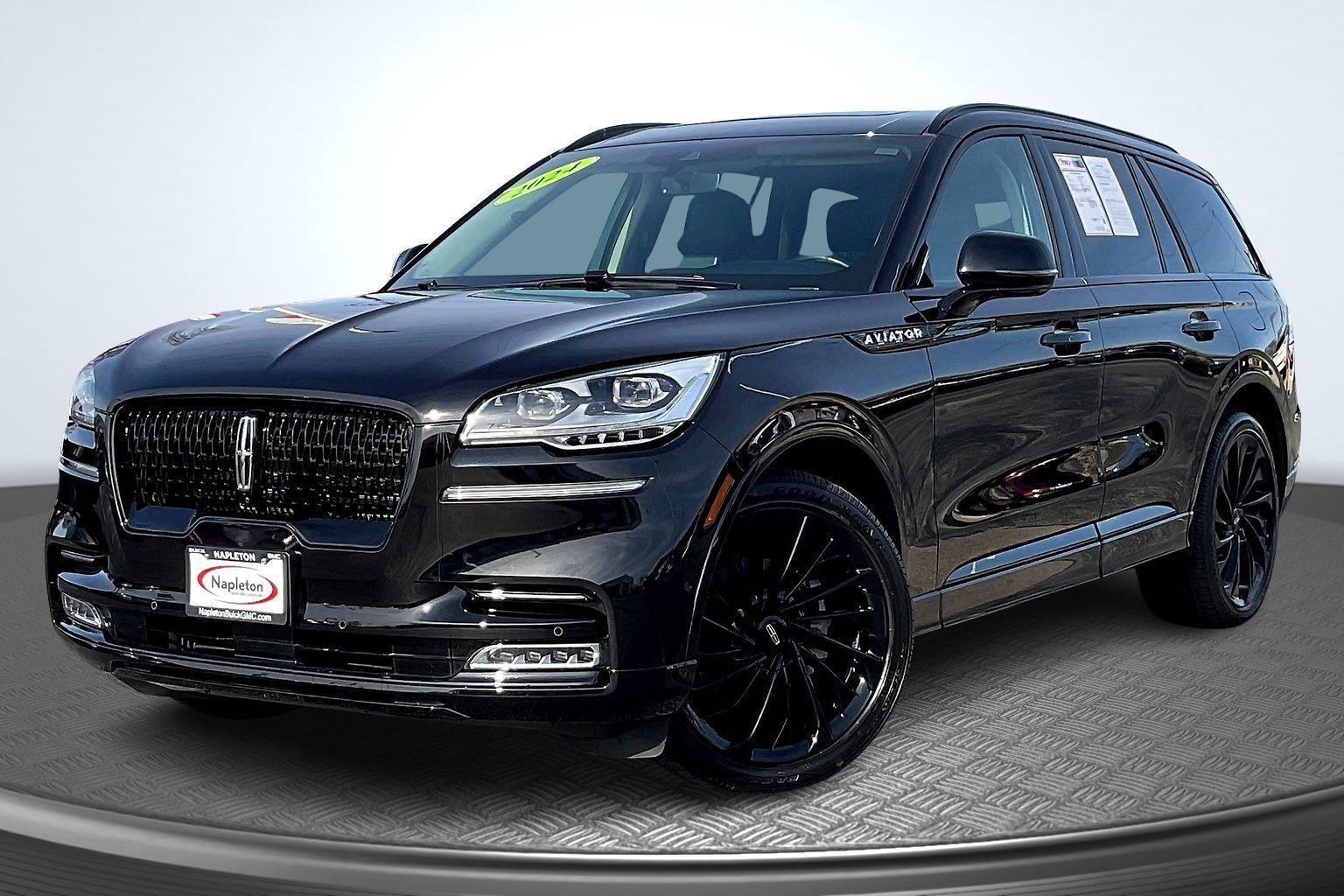 Infinite Black Metallic Clearcoat 2024 Lincoln Aviator Reserve AWD SUV / Crossover All-Wheel Drive Automatic