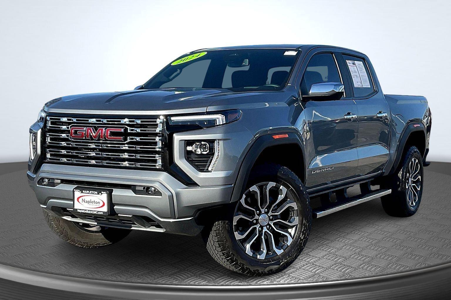 Sterling Metallic 2024 GMC Canyon Denali Crew Cab 4WD Pickup Truck Four-Wheel Drive 8-Speed Automatic